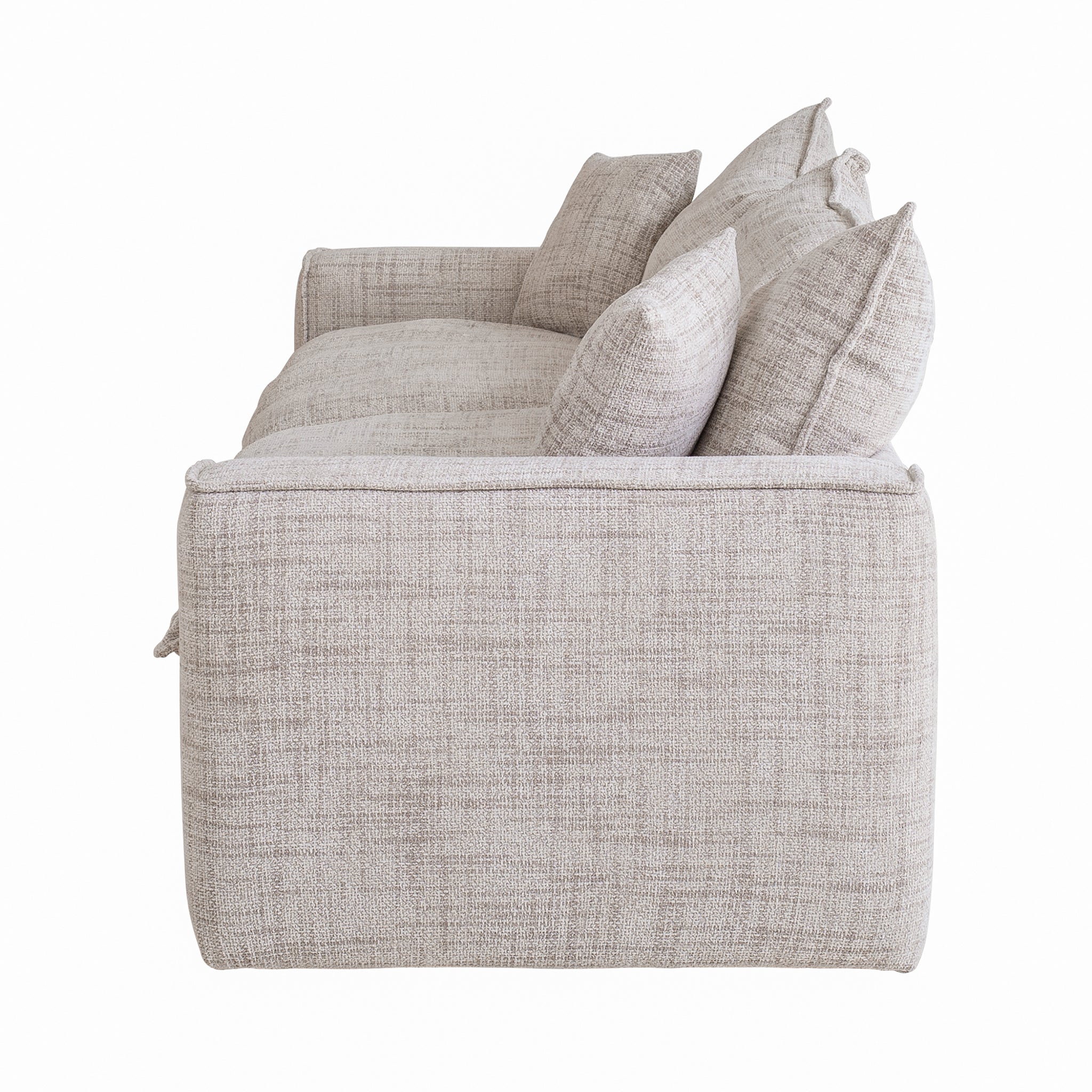 CLC10024-IG 2.96m 3 Seater Fabric Sofa - Cream