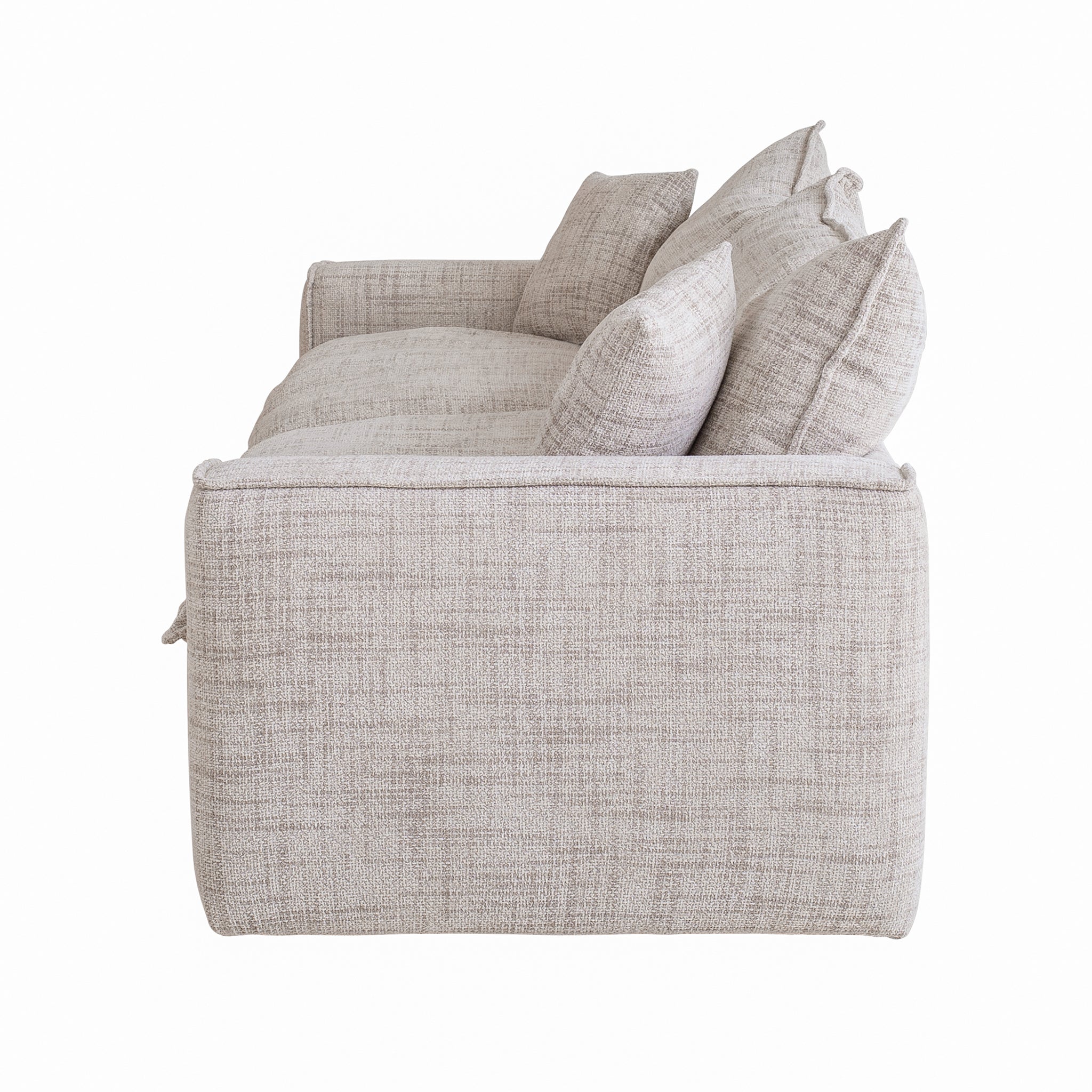CLC10025-IG 2.2m 2 Seater Fabric Sofa - Cream