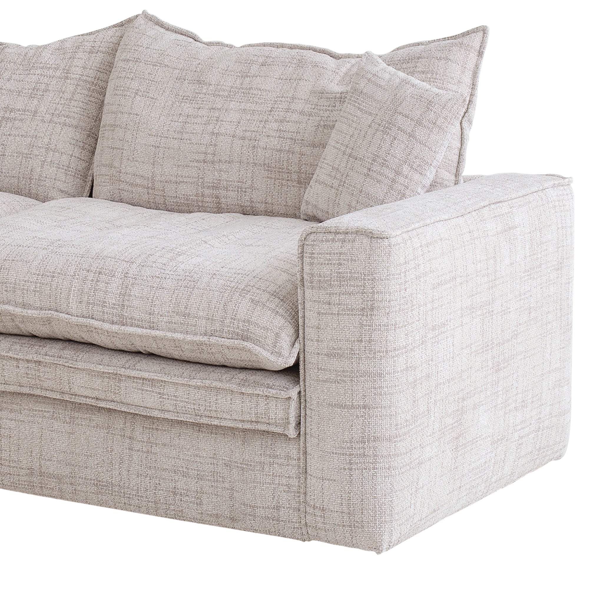 CLC10025-IG 2 Seater Fabric Sofa - Cream