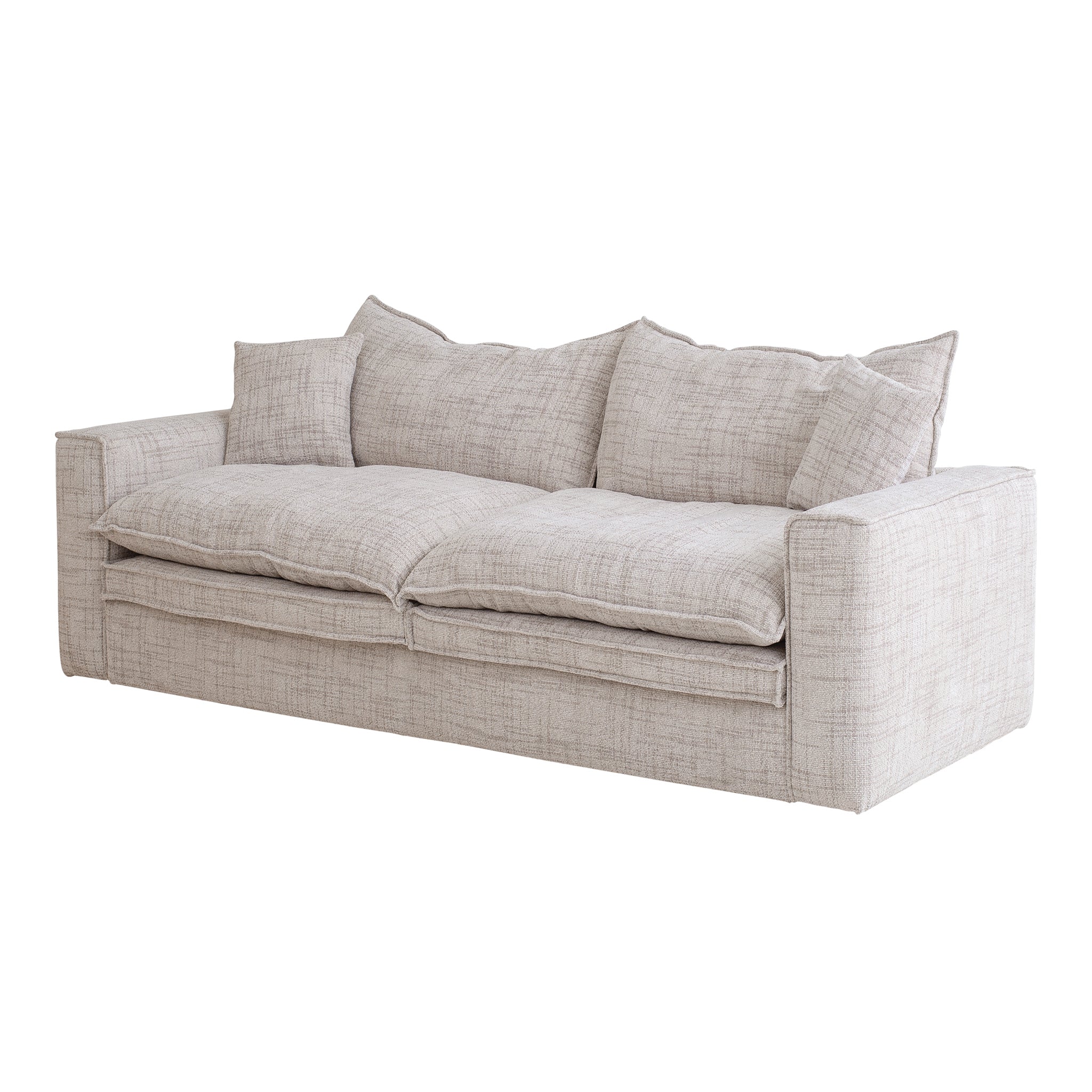 CLC10025-IG 2.2m 2 Seater Fabric Sofa - Cream