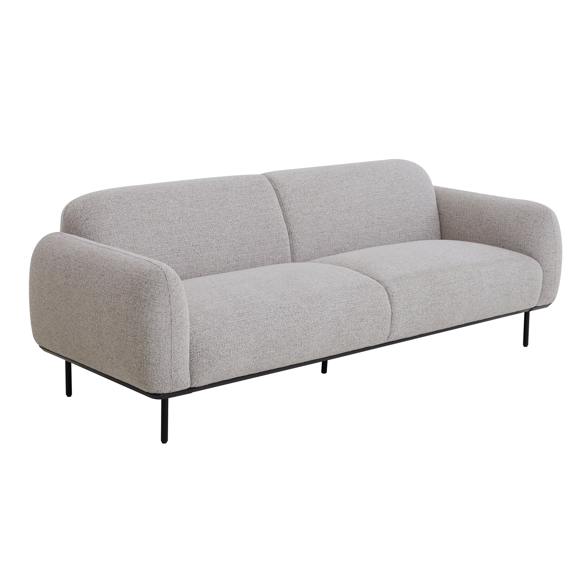 CLC10026-IG 2.33m 3 Seater Fabric Sofa - Speckled Grey