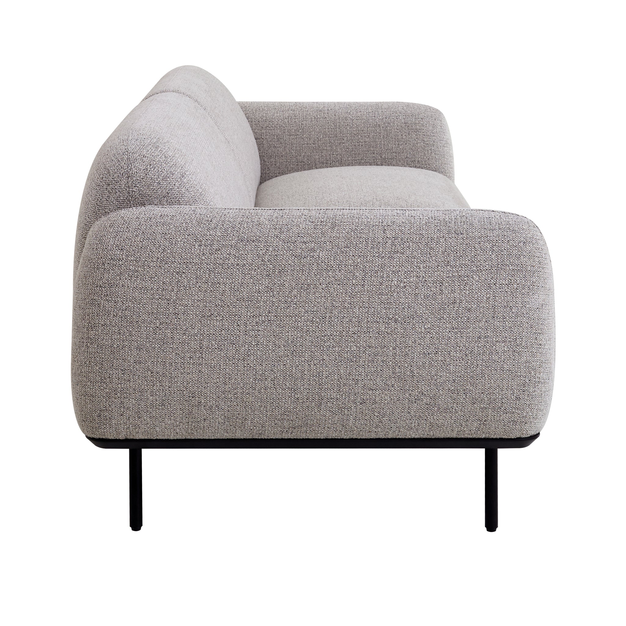 CLC10026-IG 2.33m 3 Seater Fabric Sofa - Speckled Grey