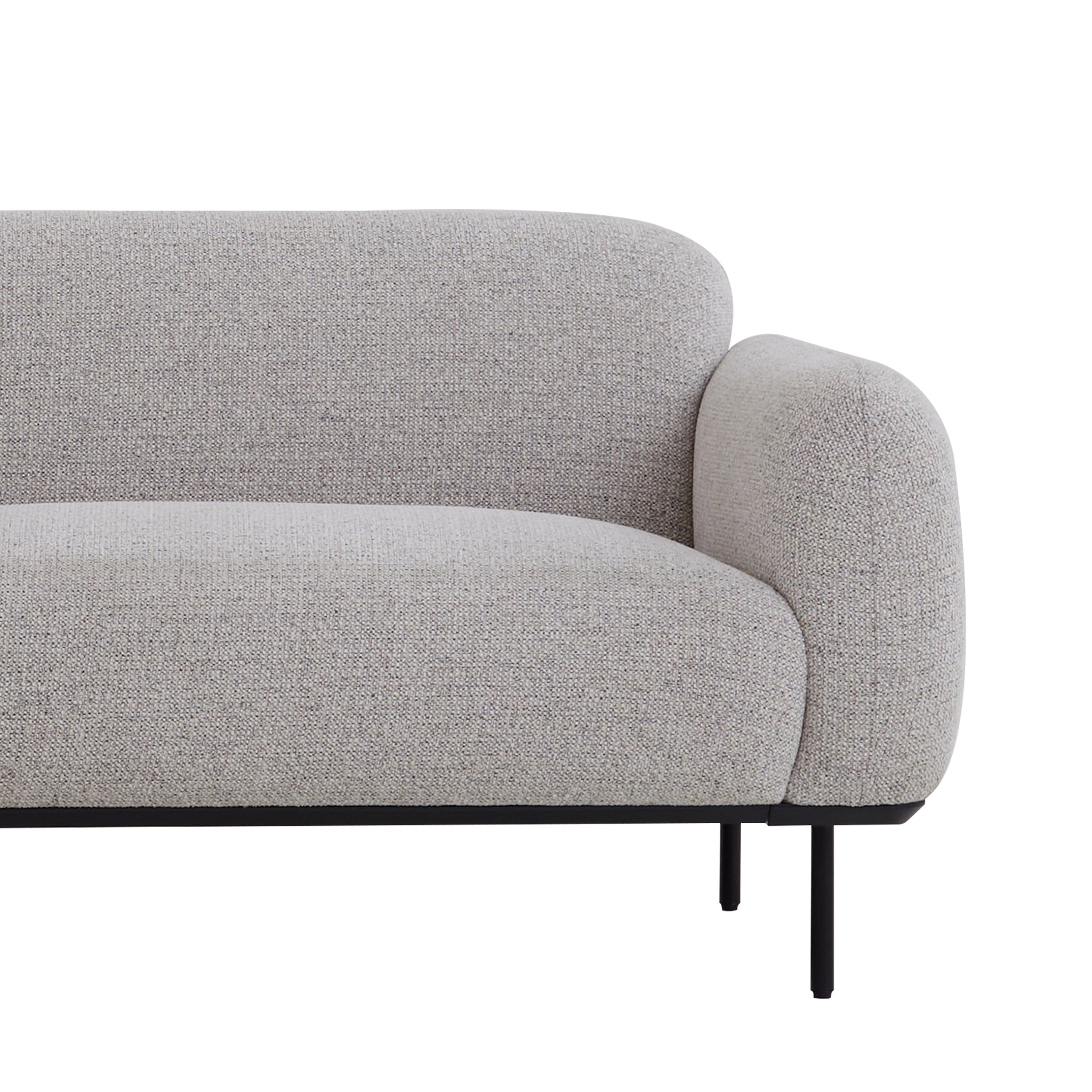 CLC10026-IG 2.33m 3 Seater Fabric Sofa - Speckled Grey