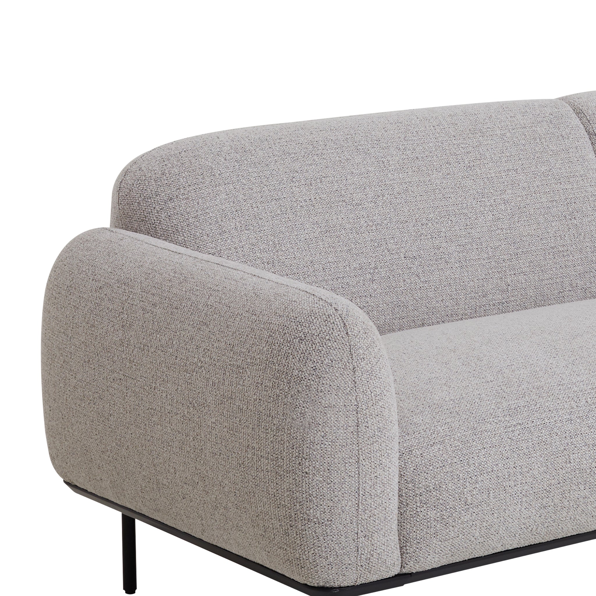 CLC10026-IG 2.33m 3 Seater Fabric Sofa - Speckled Grey