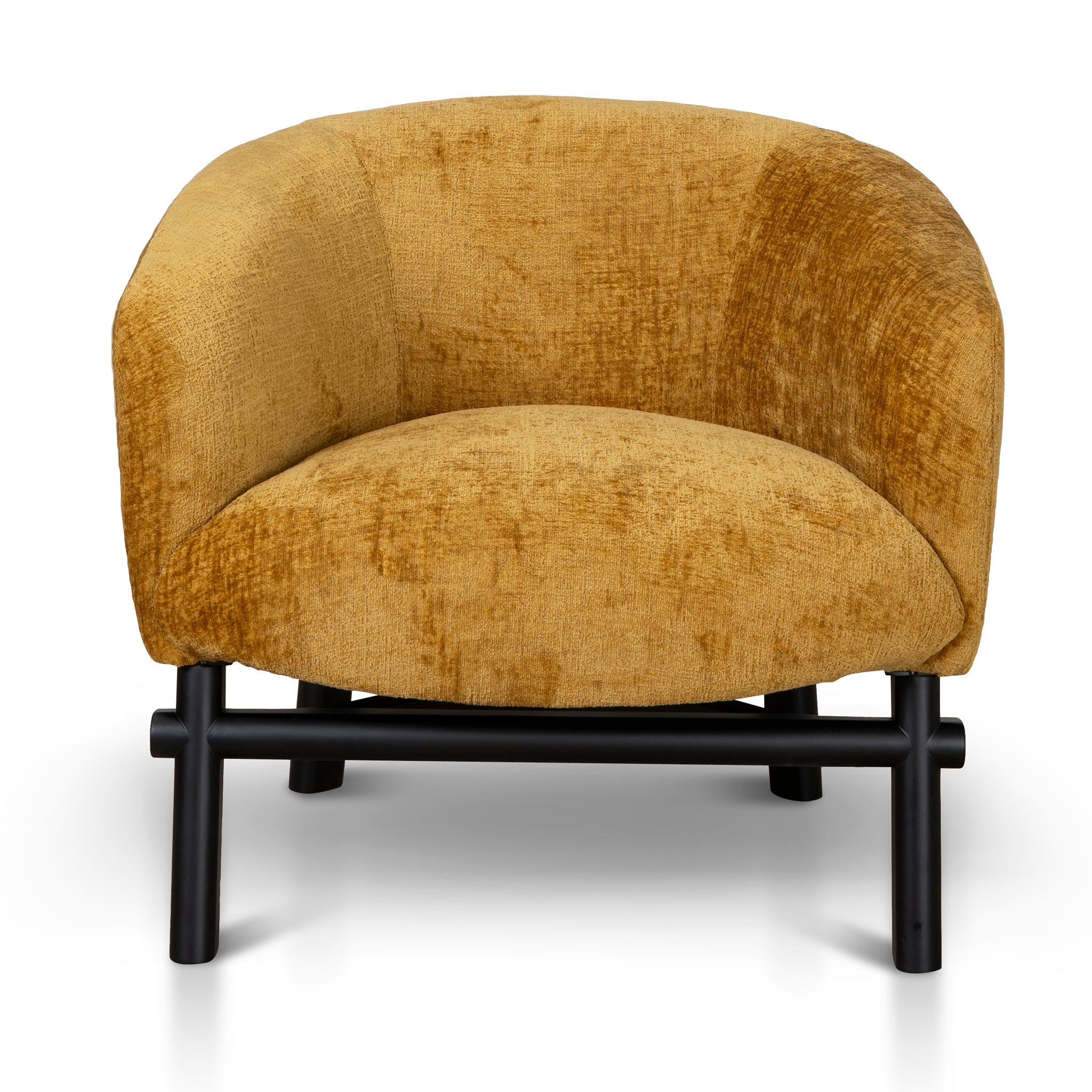 Fabric Armchair - Ochre - image 2