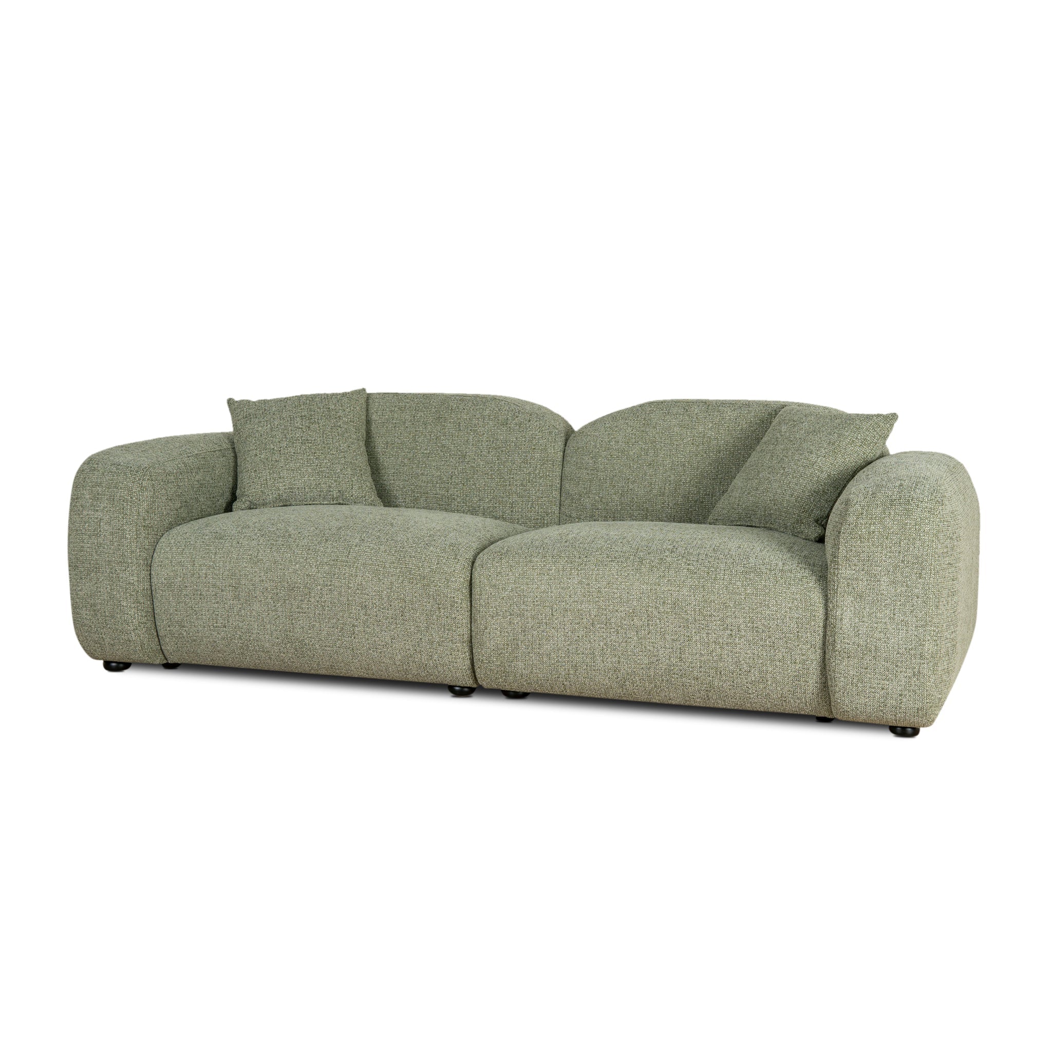 CLC10089-OLS 3 Seater Sofa - Coral Light Green
