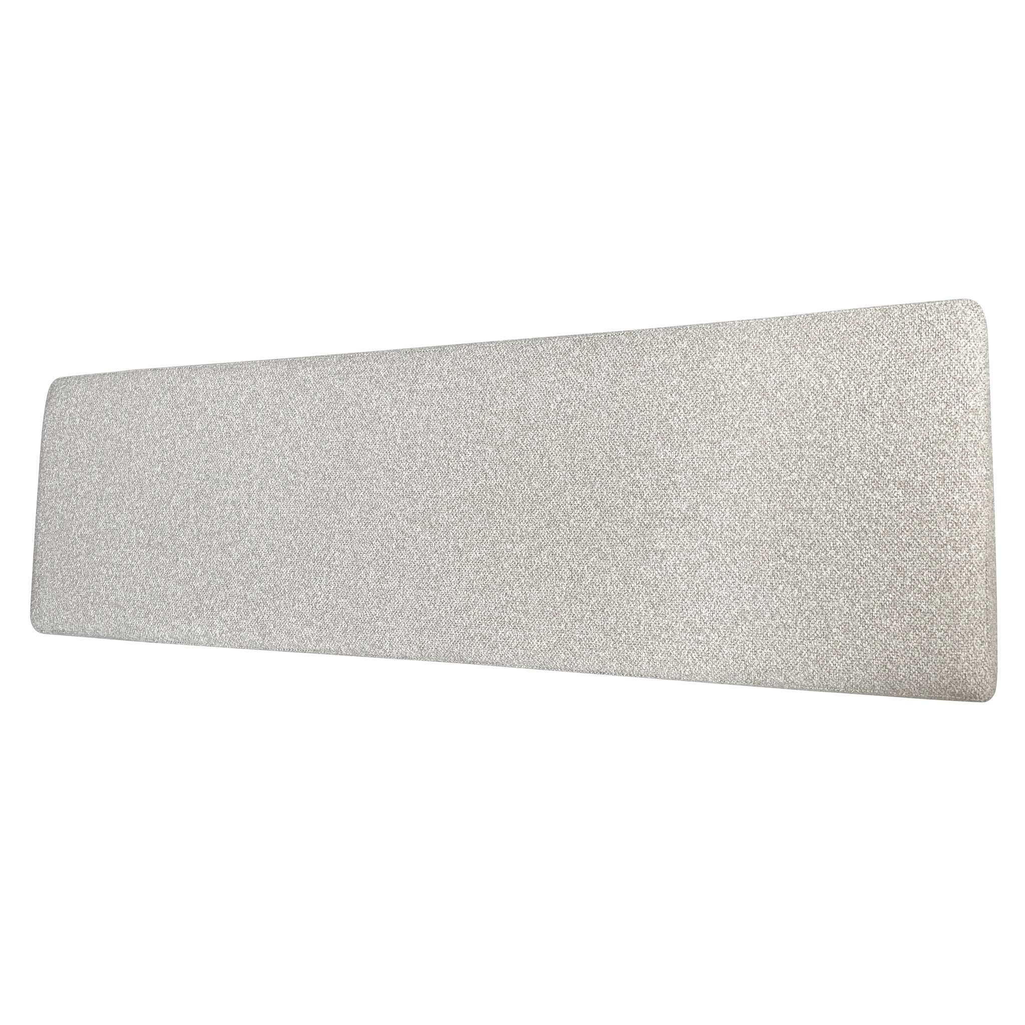 1.5m Brushed Gold Ottoman - Clay Grey