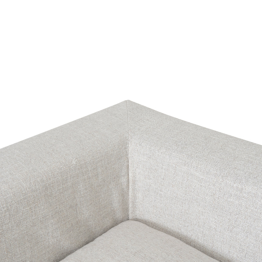 3 Seater Chaise Sofa - Silver Grey