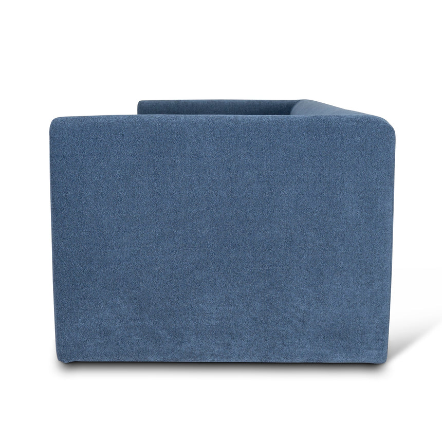 3 Seater Fabric Sofa - Navy Blue