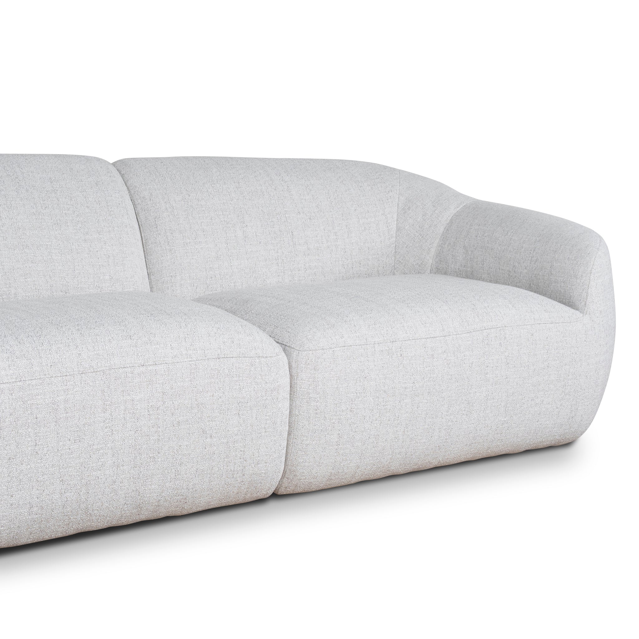 CLC10112-KSO Corner Fabric Sofa - Silver Grey