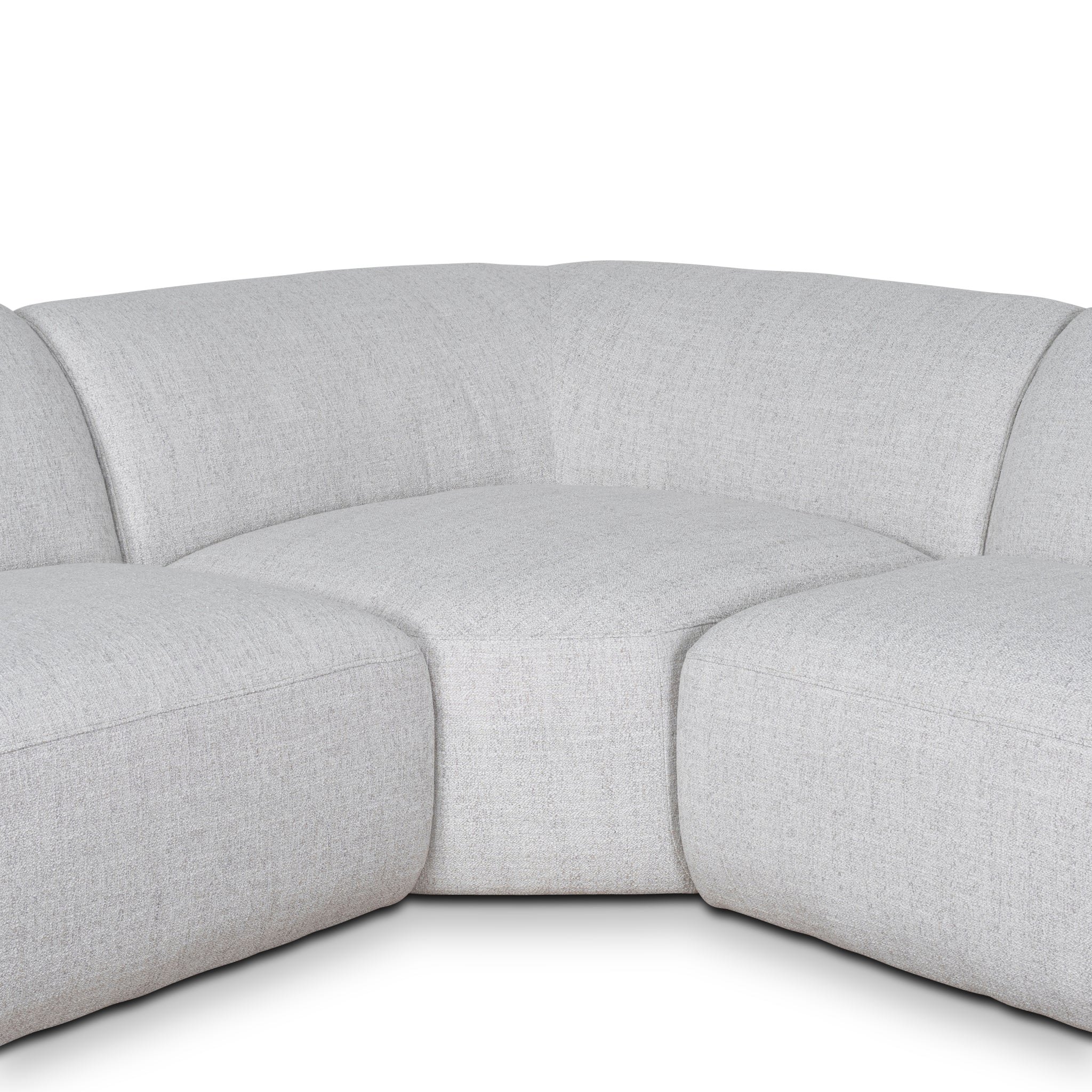 CLC10112-KSO Corner Fabric Sofa - Silver Grey