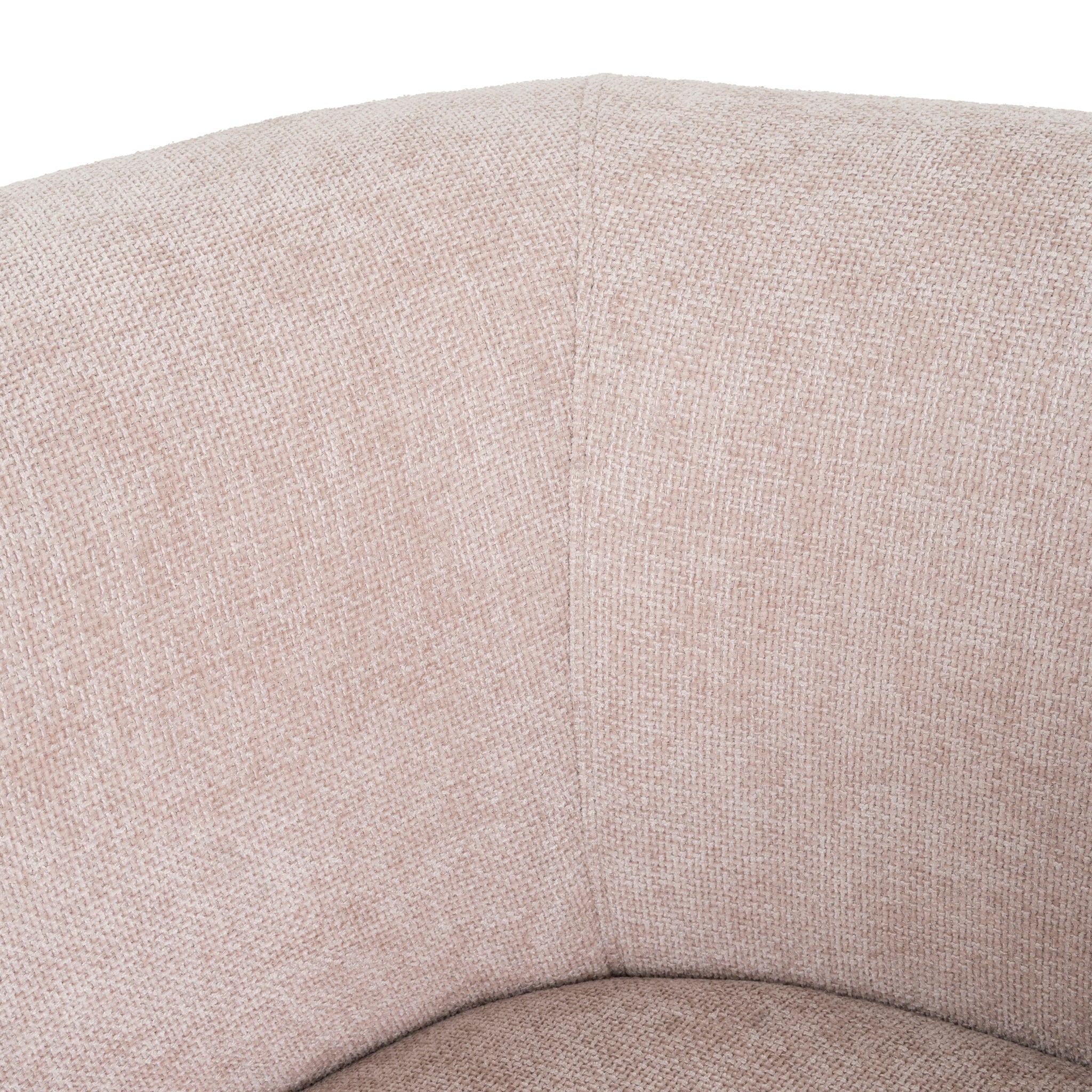 Walnut Armchair - Blush Linen