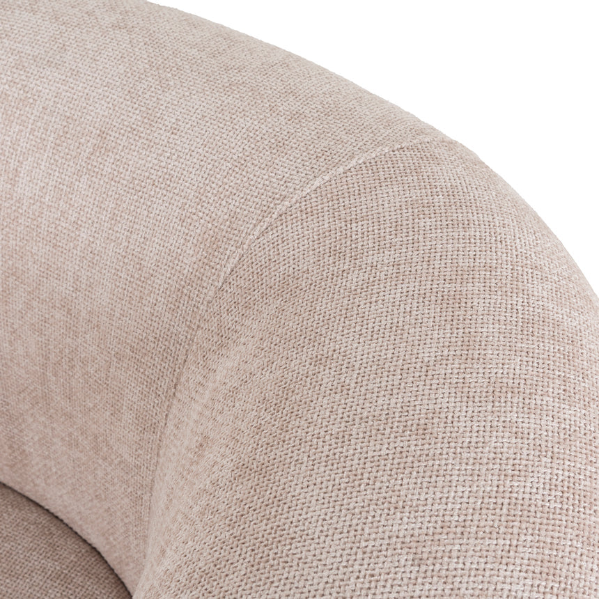 Walnut Armchair - Blush Linen