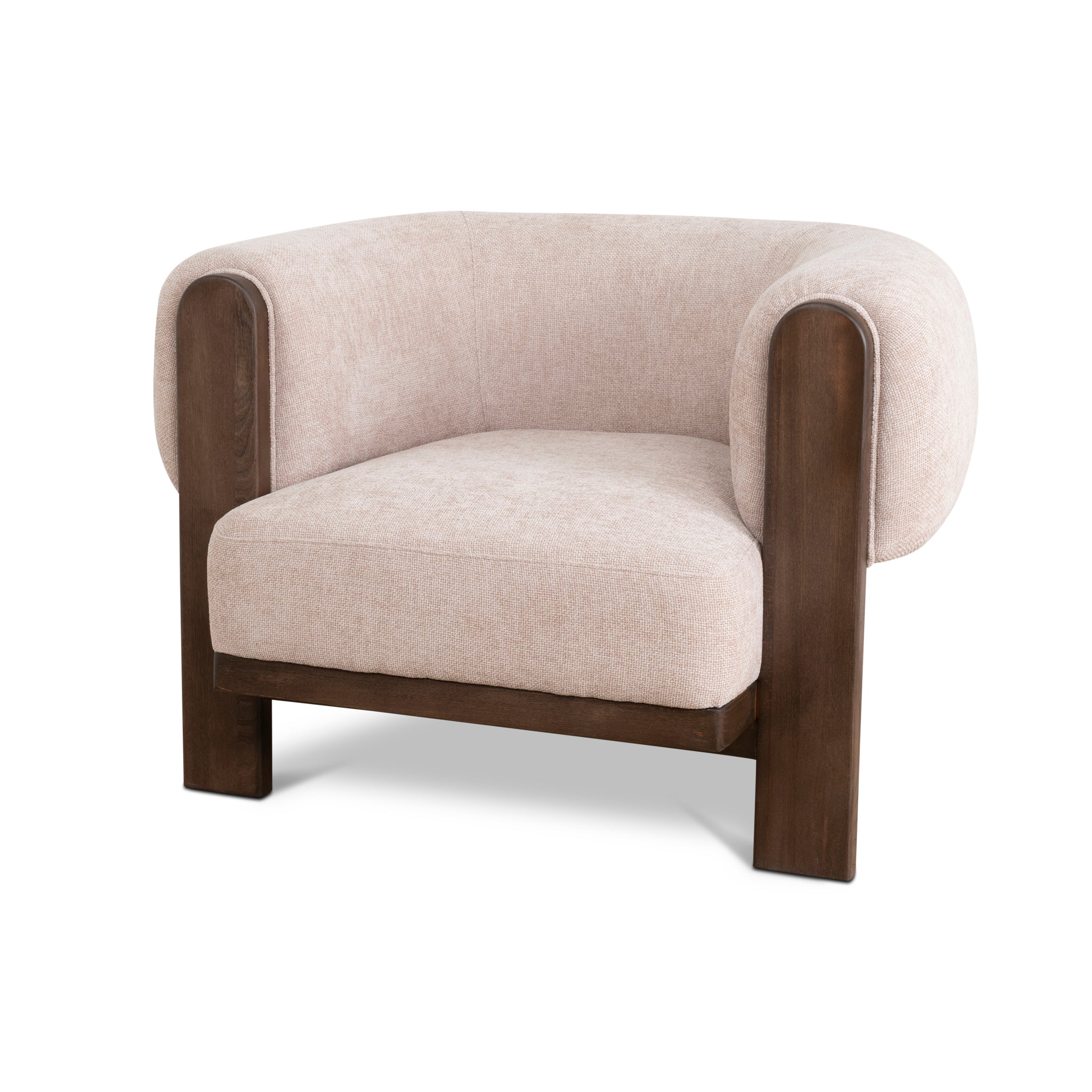 CLC10121-NI Walnut Armchair - Nicki Blush