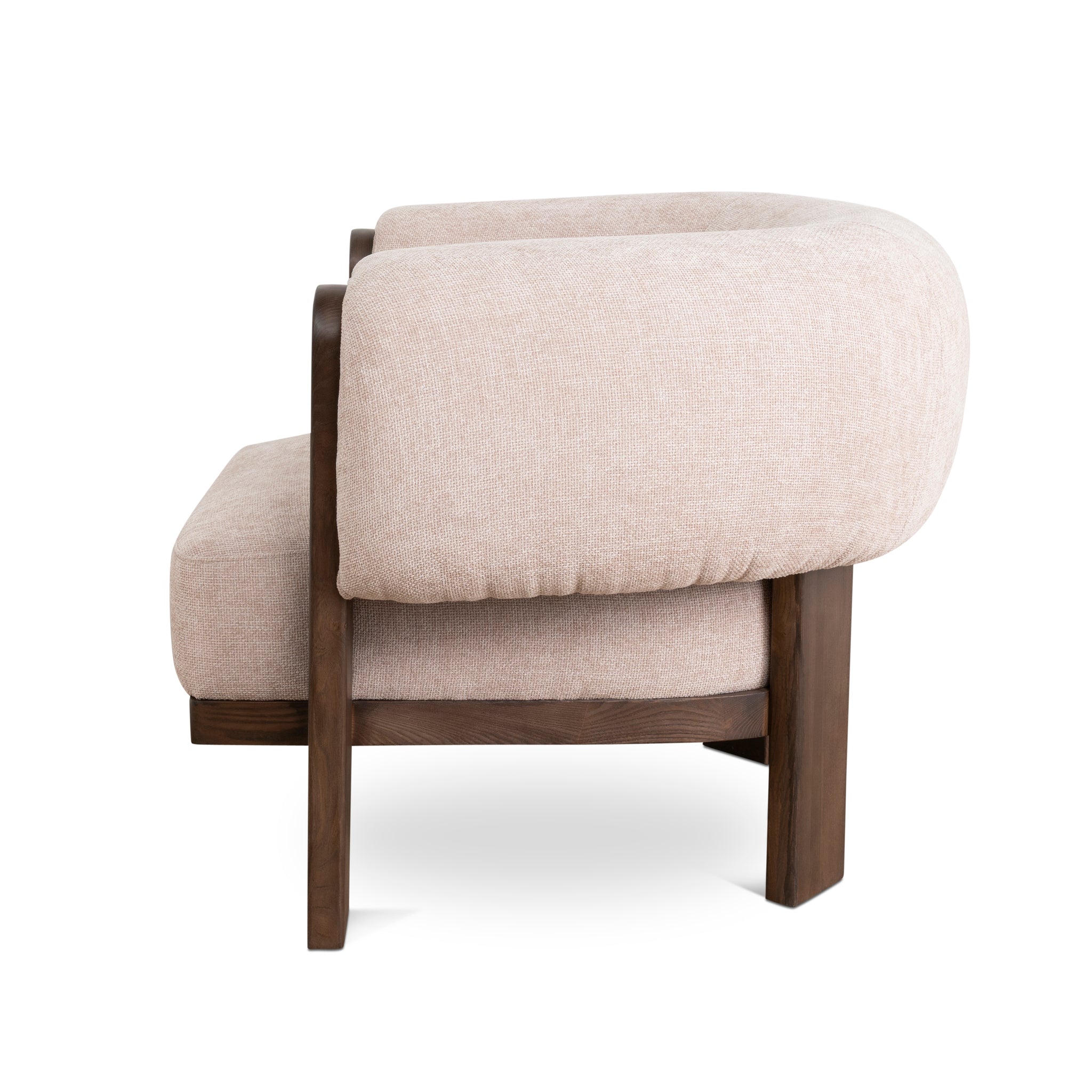 CLC10121-NI Walnut Armchair - Nicki Blush