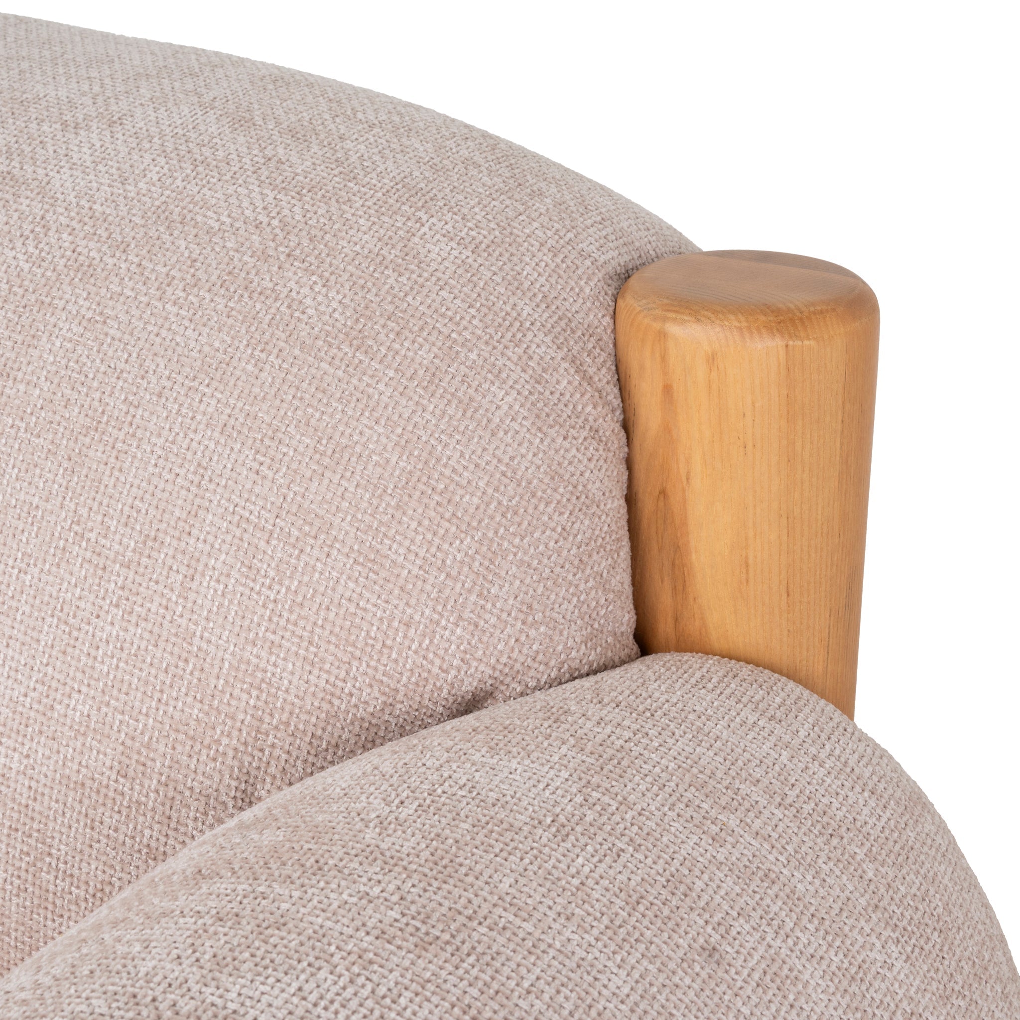 Natural Armchair - Blush Linen