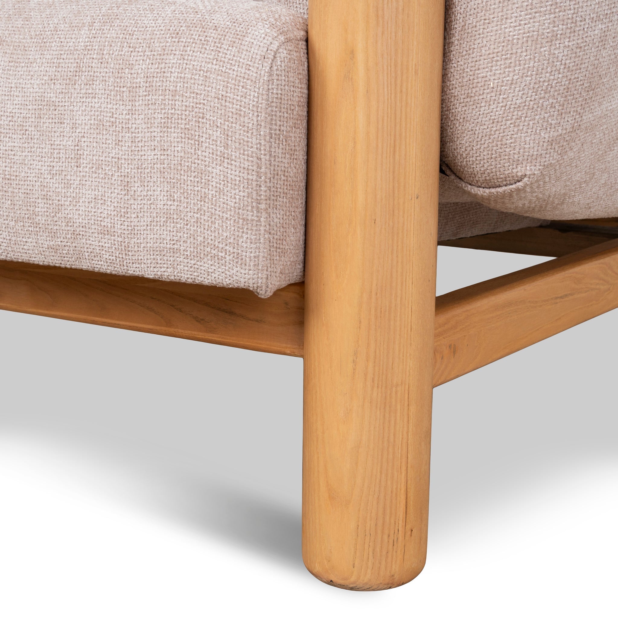 Natural Armchair - Blush Linen