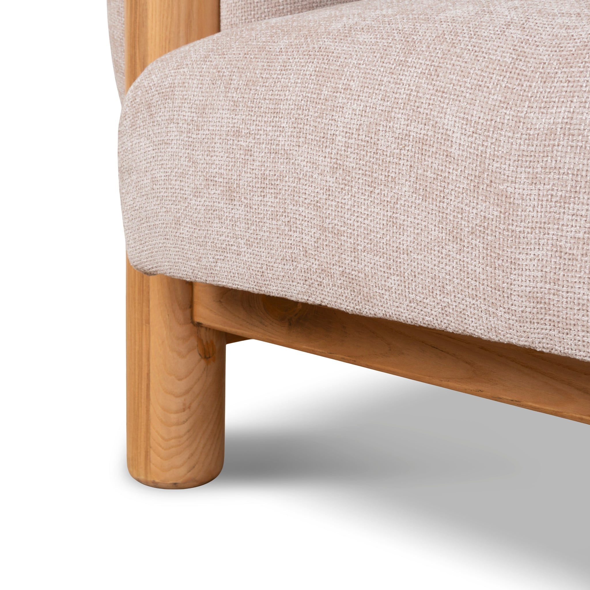 Natural Armchair - Blush Linen