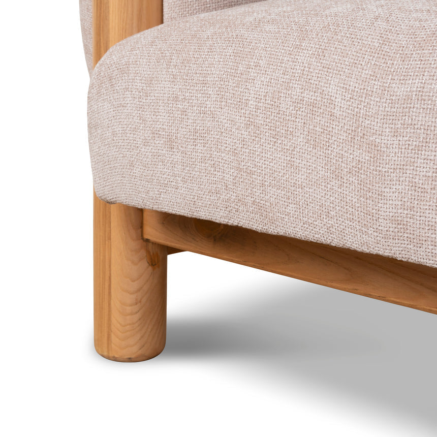 Natural Armchair - Blush Linen