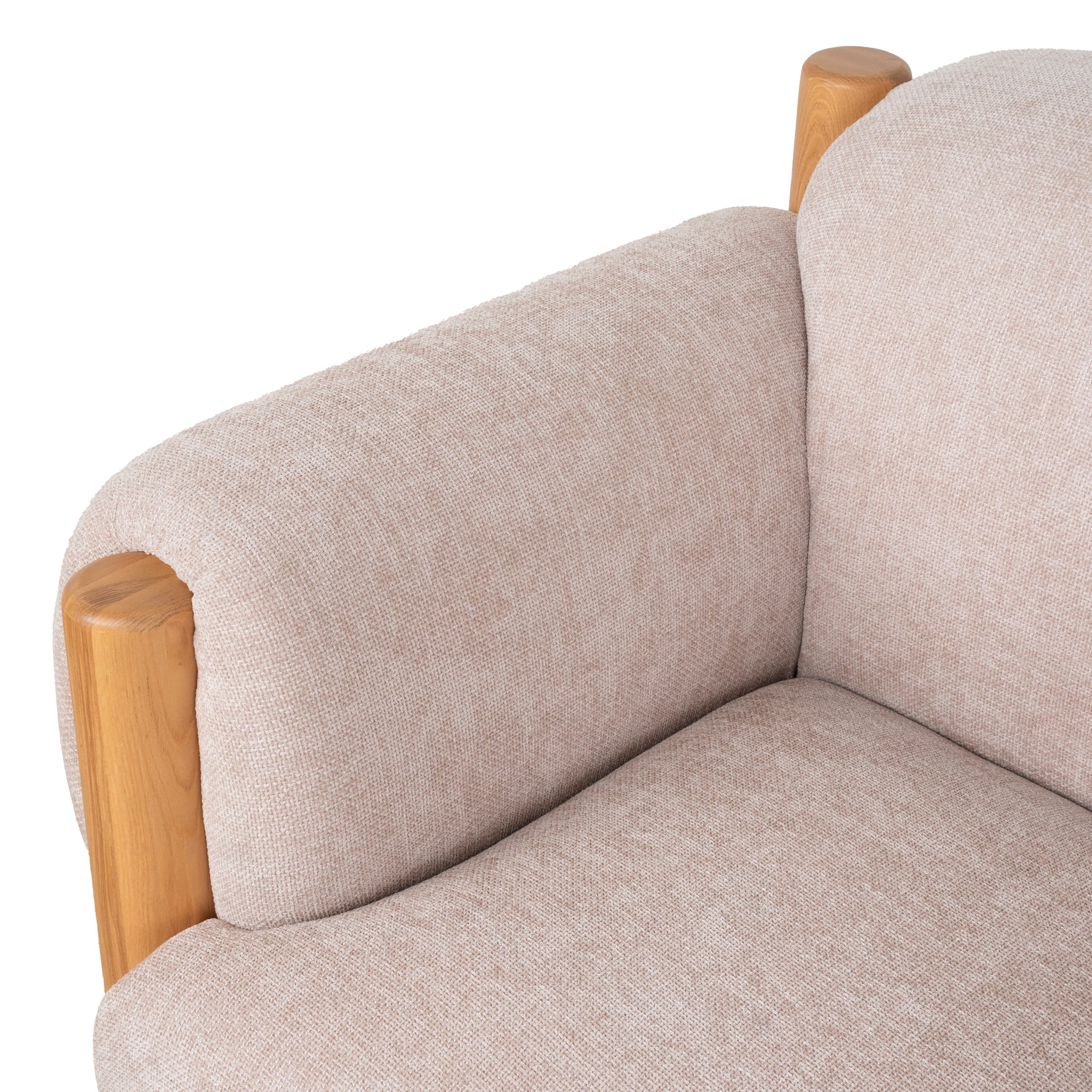 Natural Armchair - Blush Linen