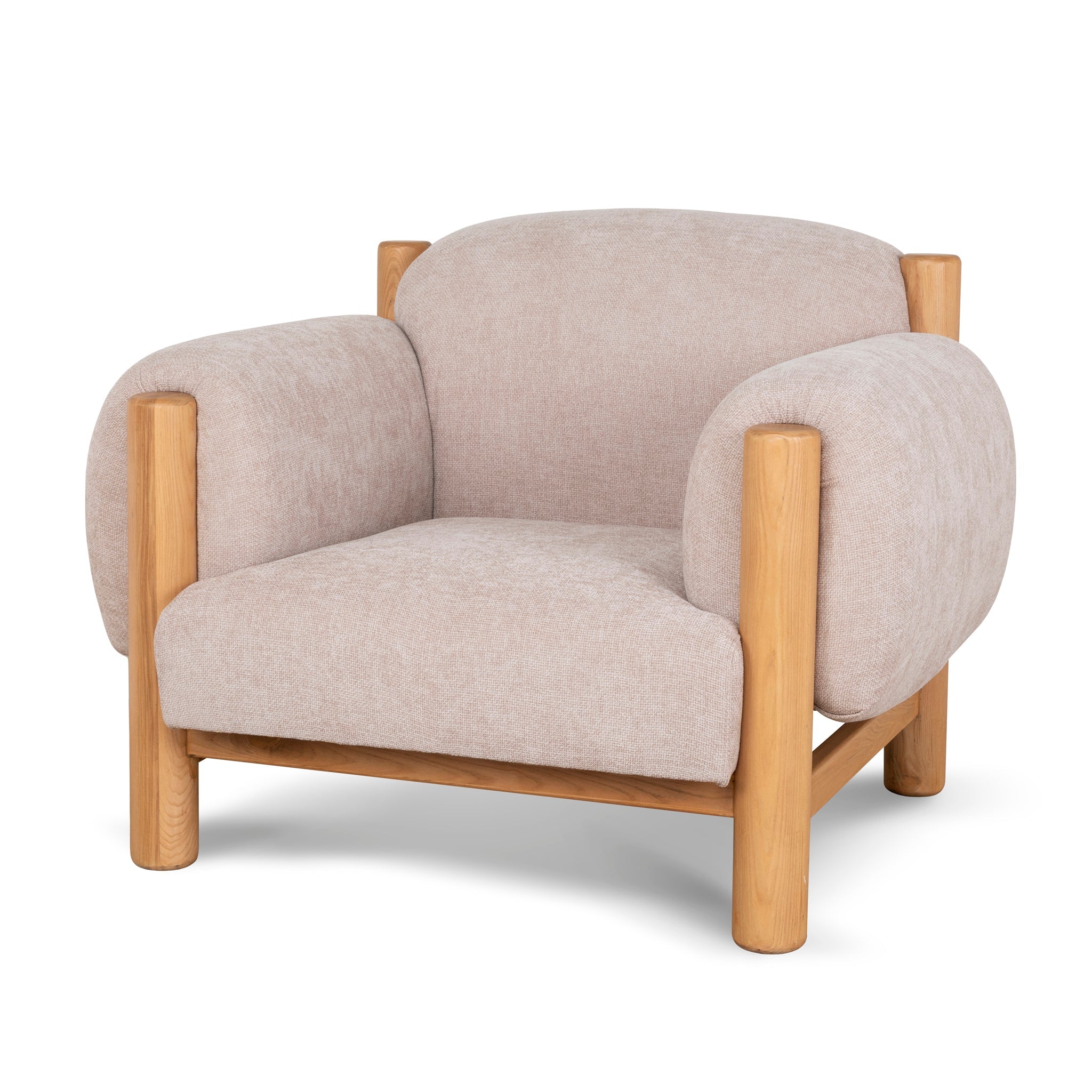 CLC10122-NI Natural Armchair - Nicki Blush