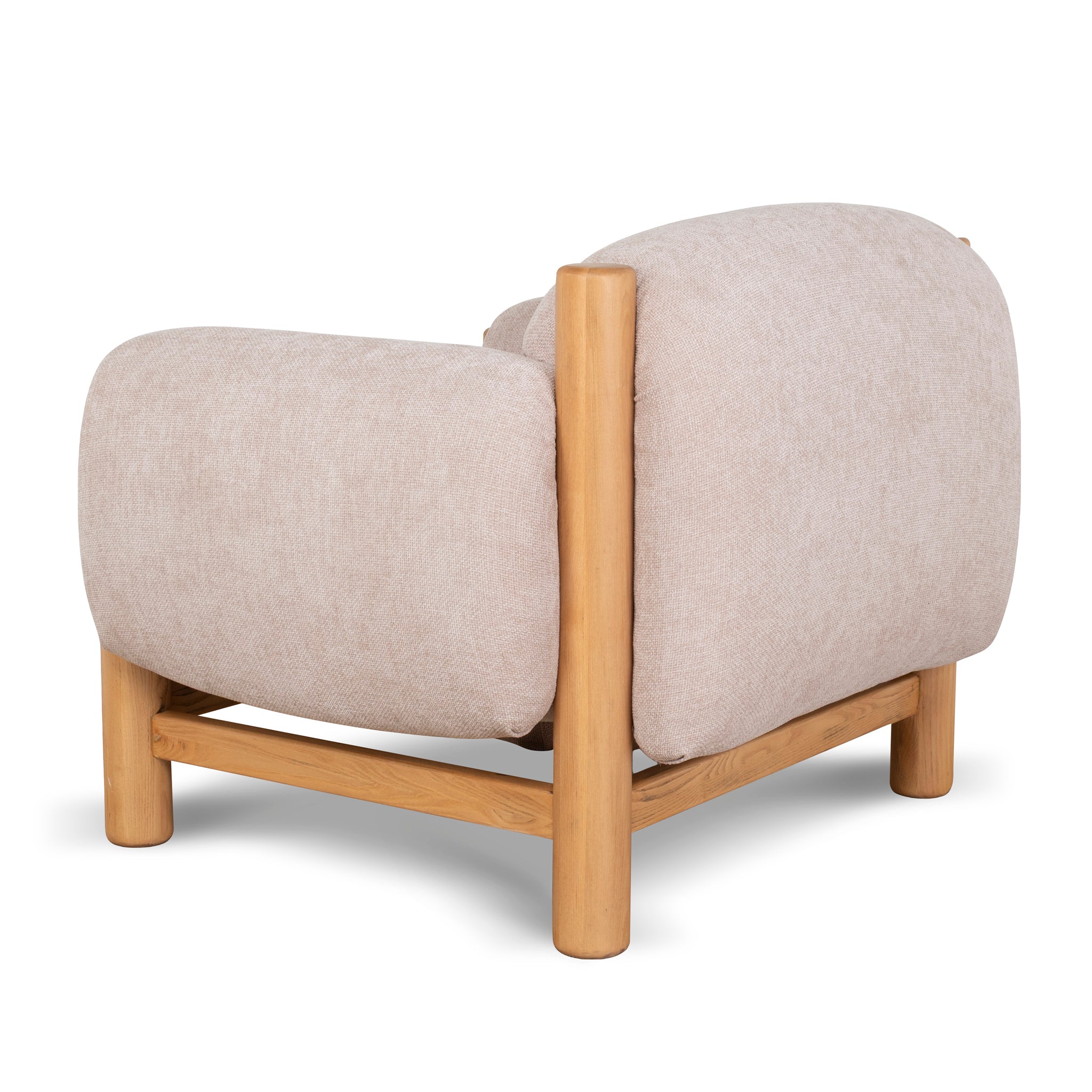 Natural Armchair - Blush Linen