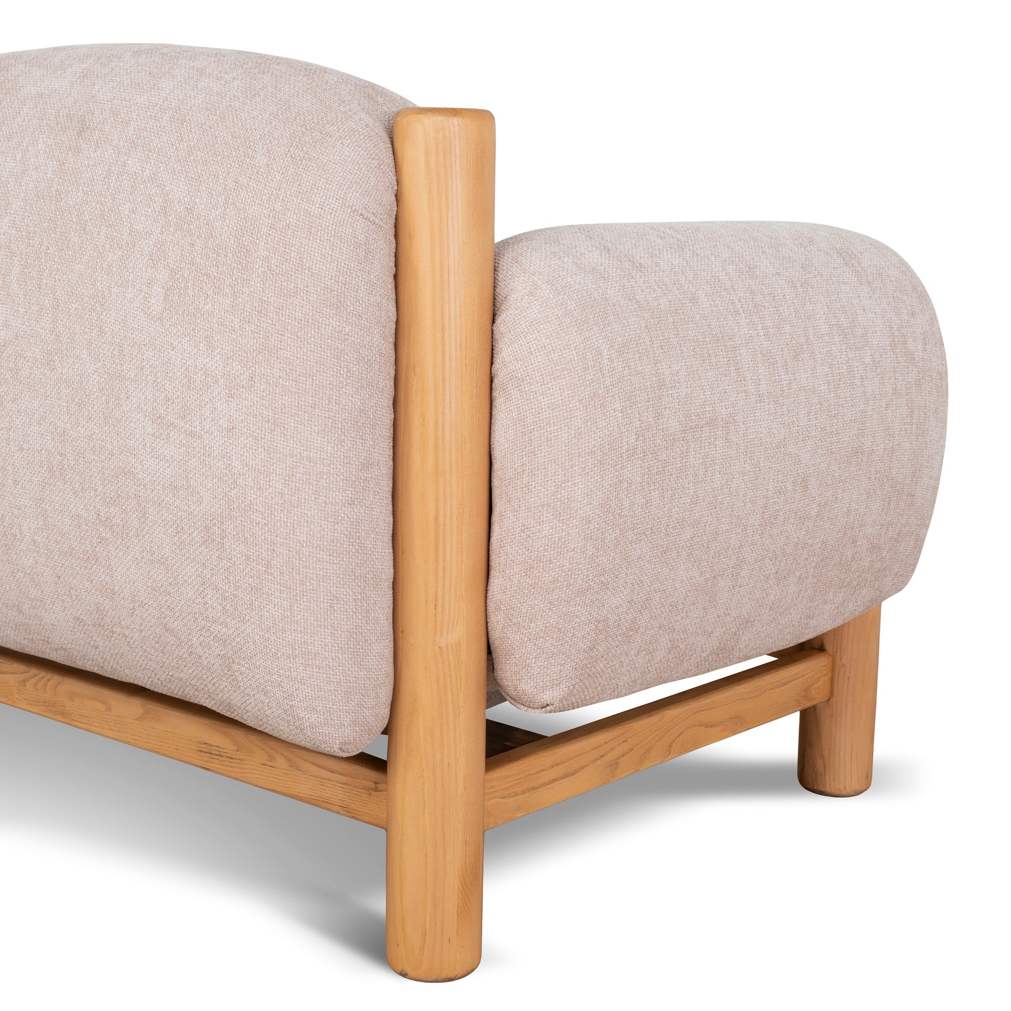Natural Armchair - Blush Linen