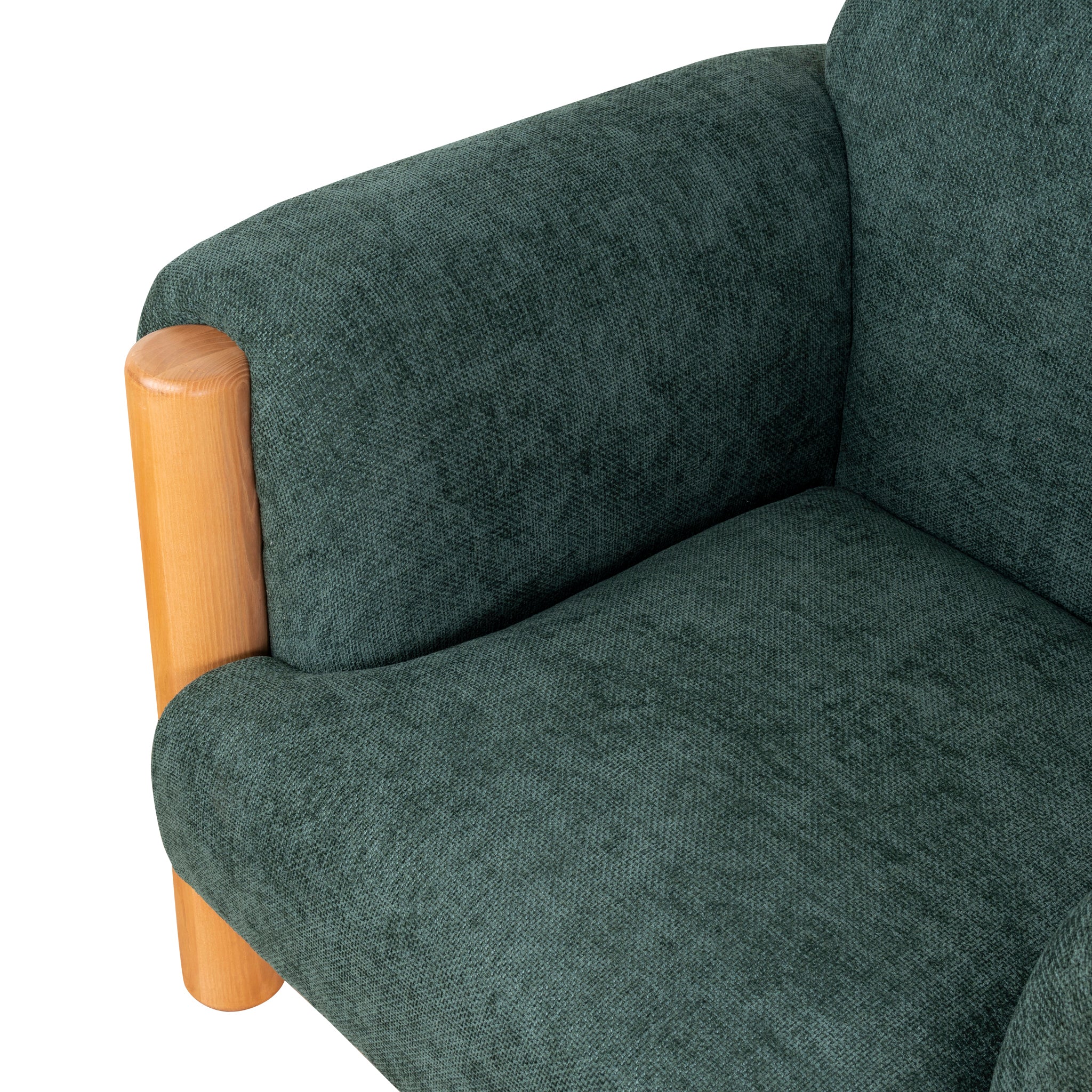 Natural Armchair - Bush Green