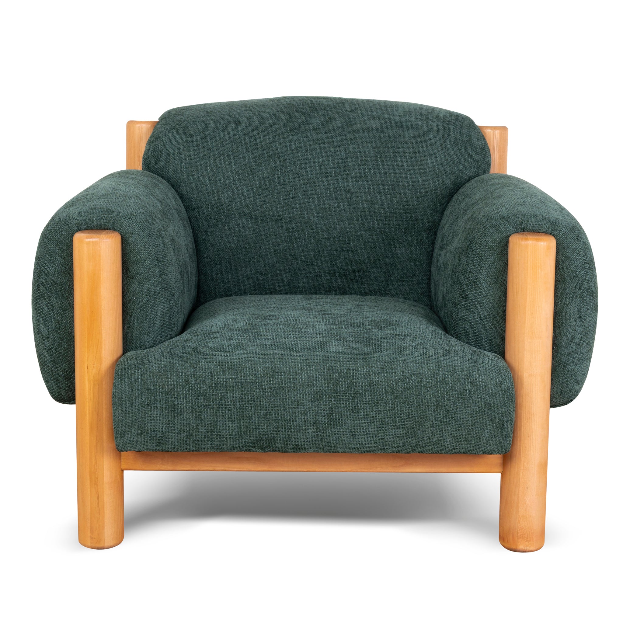 Natural Armchair - Bush Green