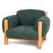 Natural Armchair - Bush Green