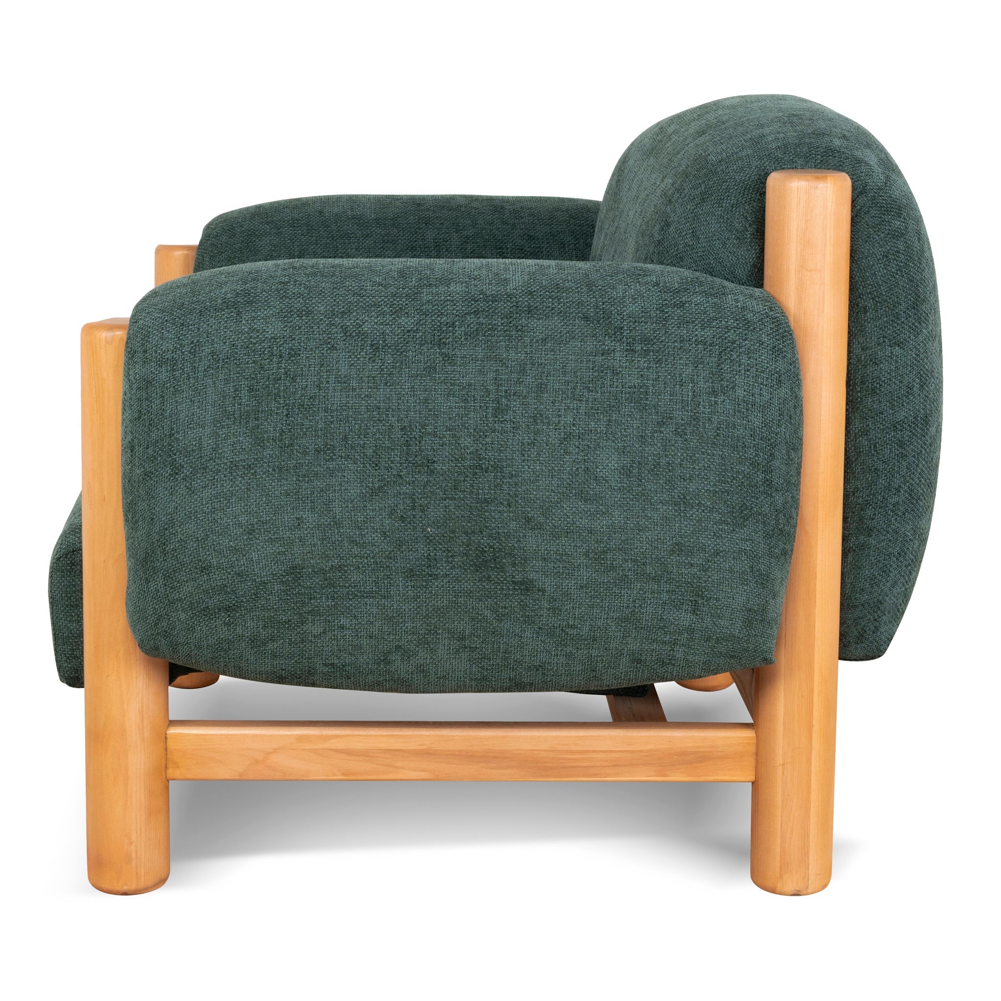 Natural Armchair - Bush Green
