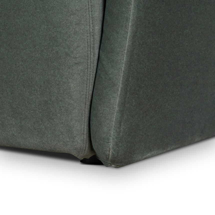 3 Seater Fabric Sofa - Burnt Green