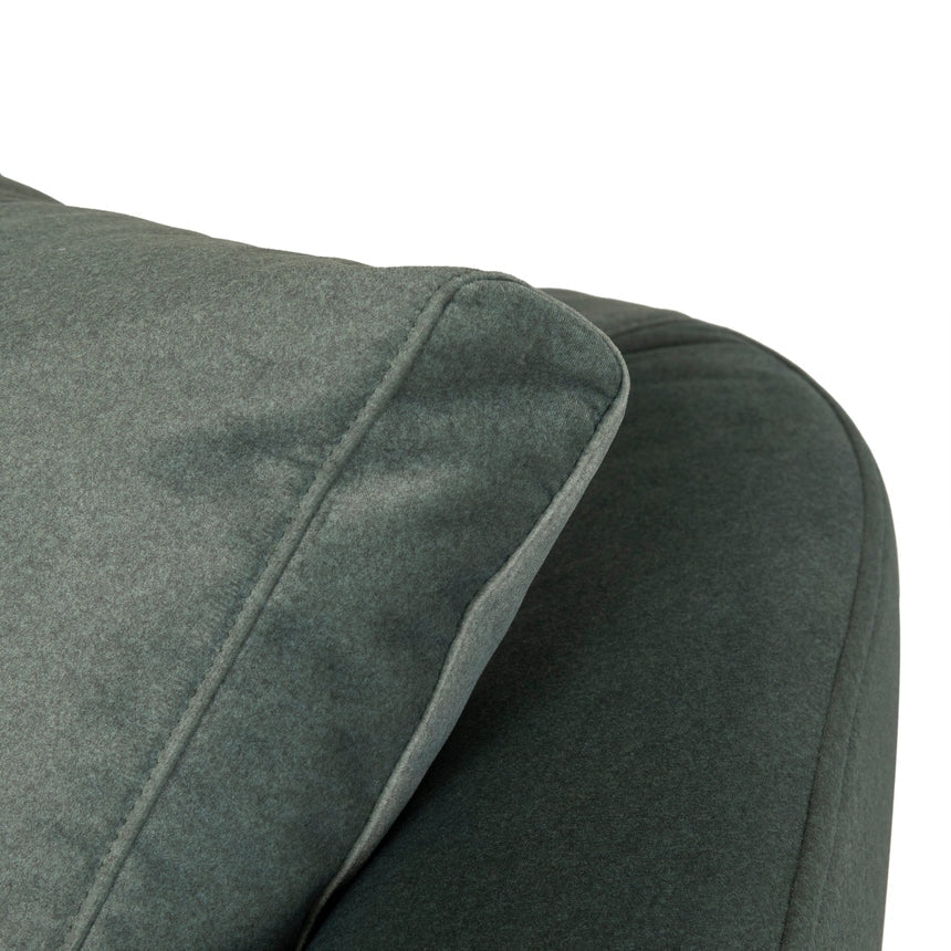 3 Seater Fabric Sofa - Burnt Green