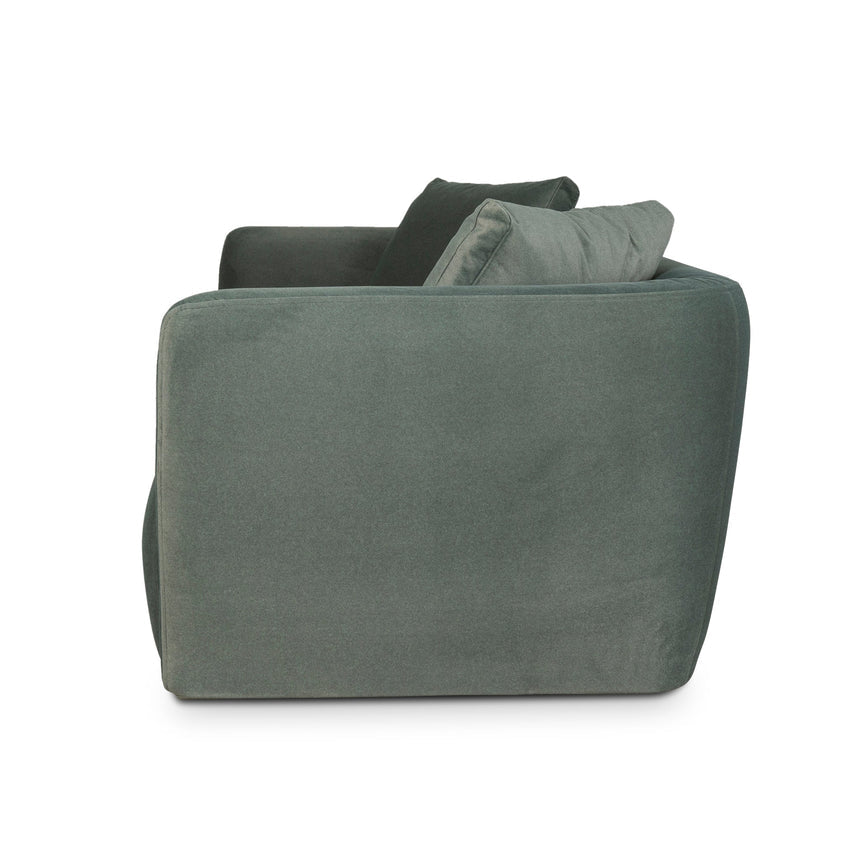 3 Seater Fabric Sofa - Burnt Green