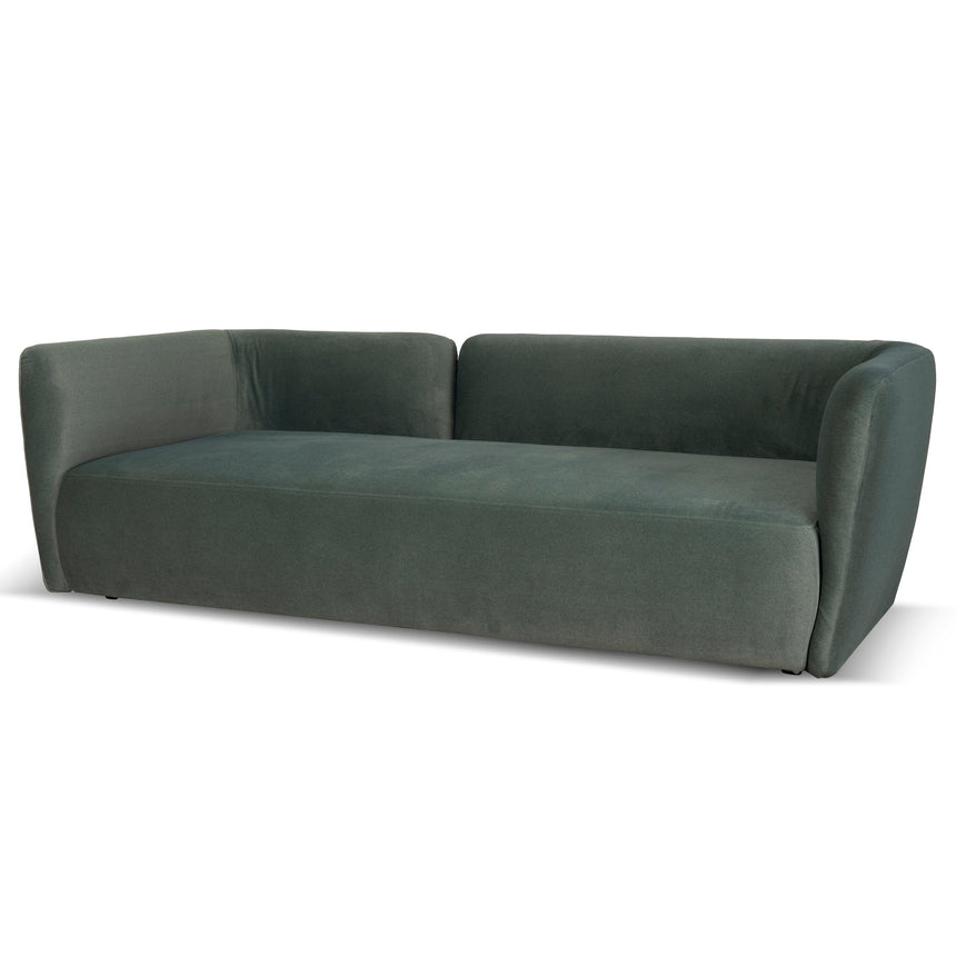 3 Seater Fabric Sofa - Burnt Green