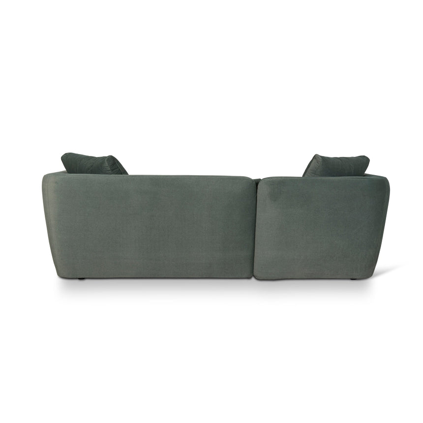 3 Seater Fabric Sofa - Burnt Green