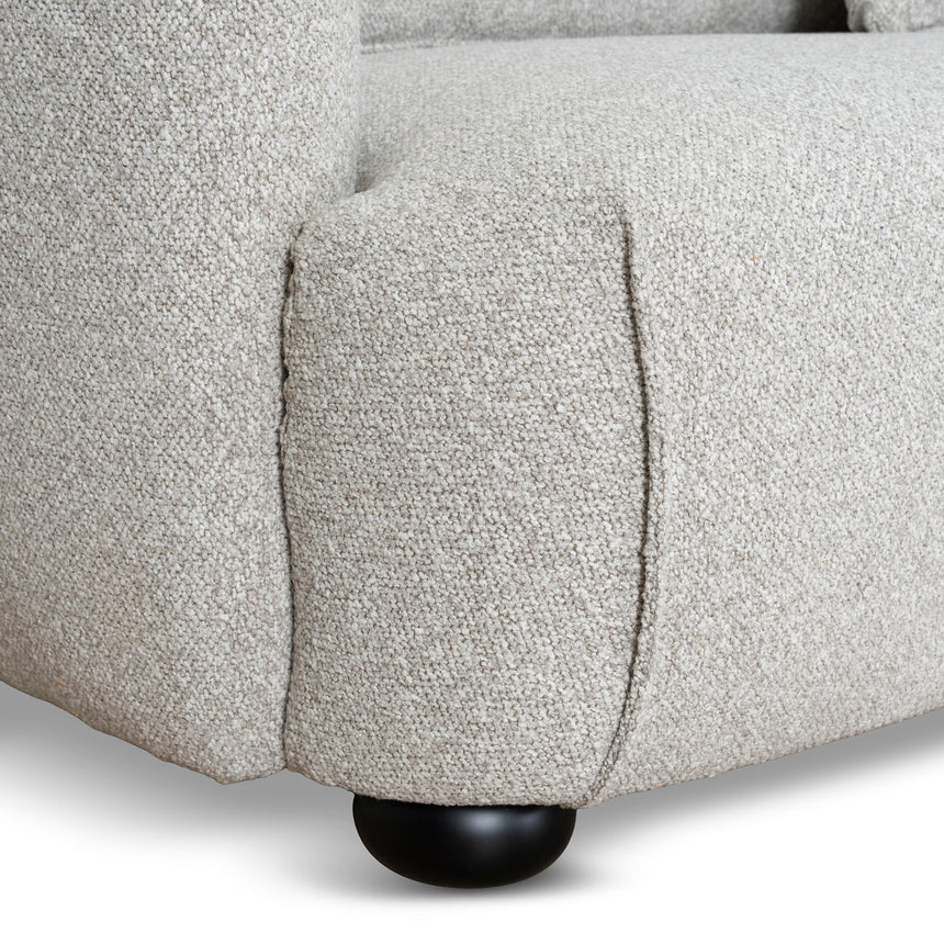 3 Seater Right Chaise Sofa - Clay Grey