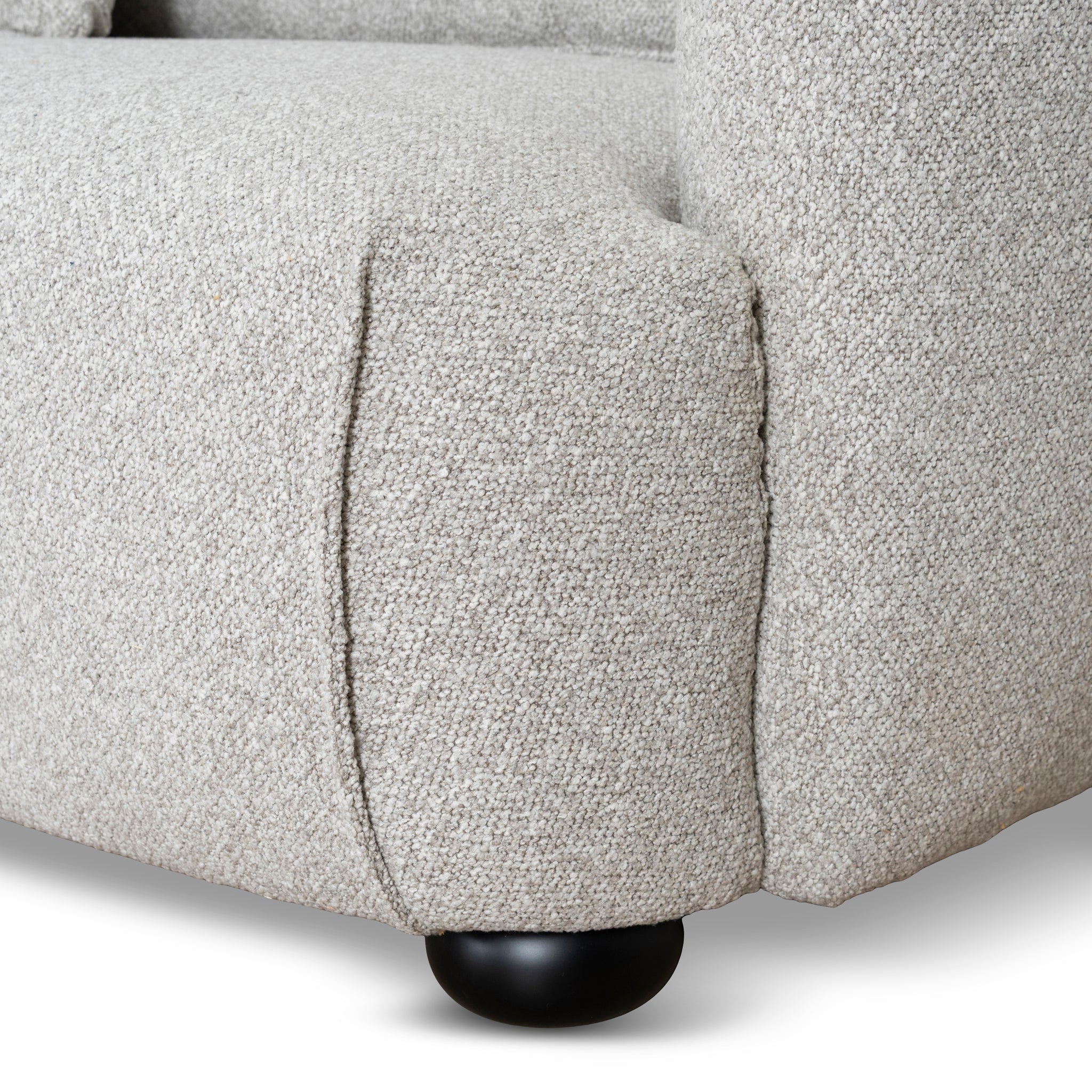 CLC10204-CA 3 Seater Left Chaise Sofa - Clay Grey