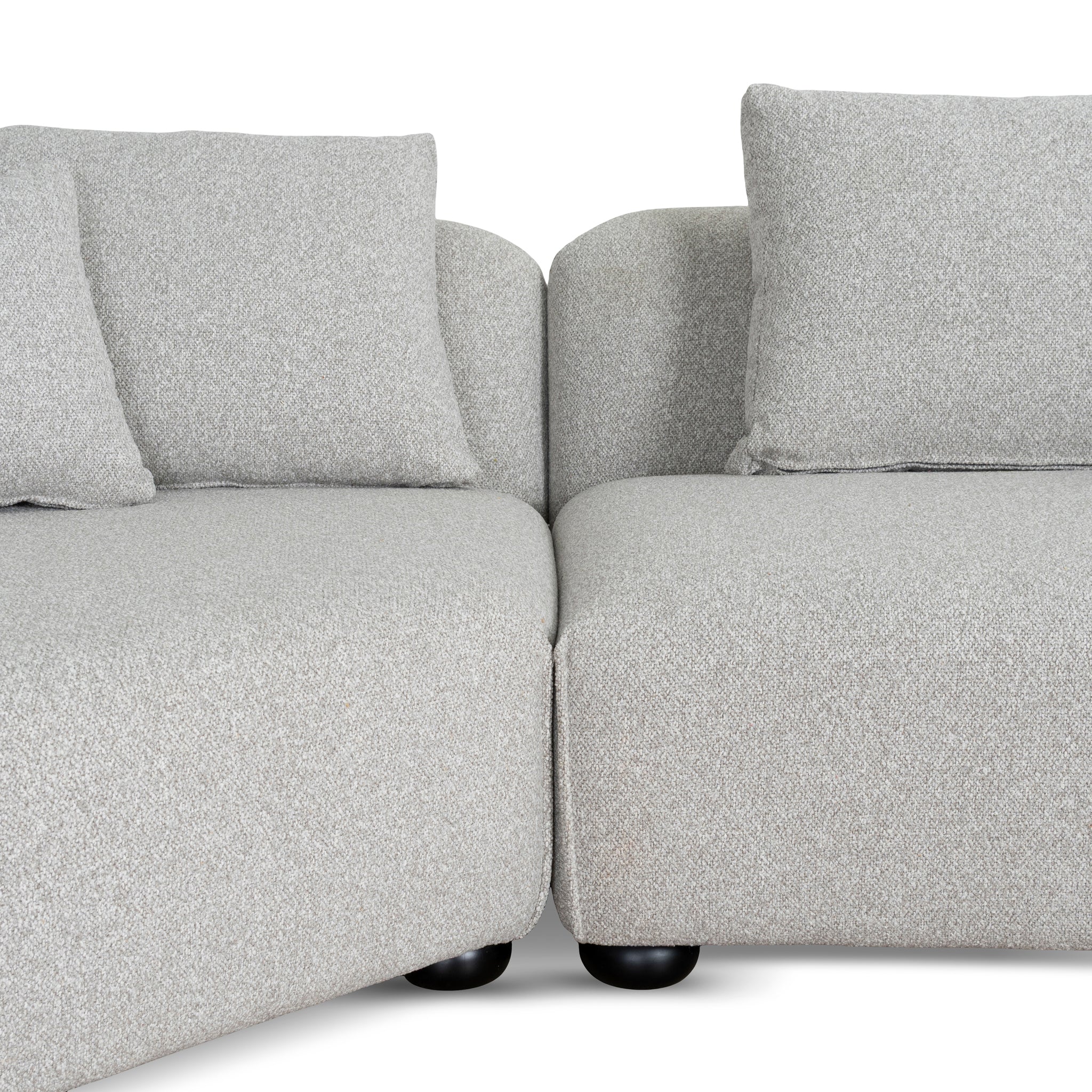 CLC10204-CA 3 Seater Left Chaise Sofa - Clay Grey