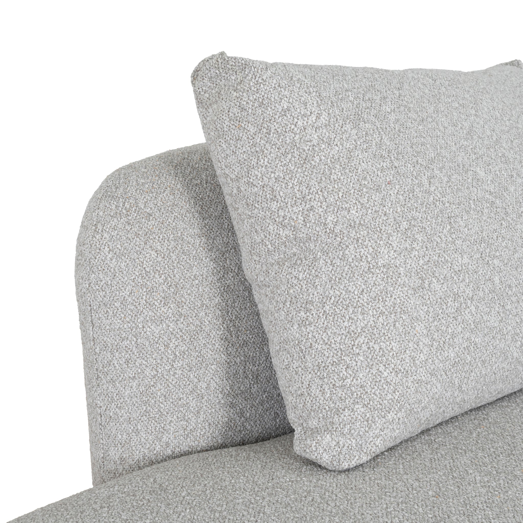 CLC10204-CA 3 Seater Left Chaise Sofa - Clay Grey