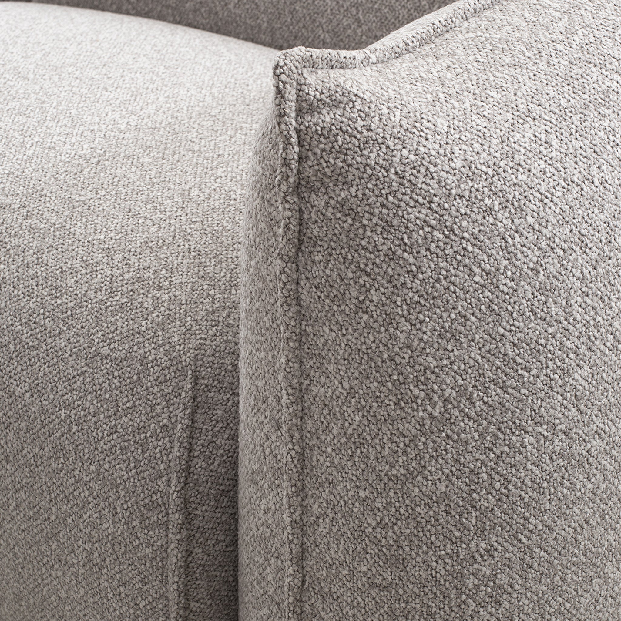 CLC10238-IG 3 Seater Left Chaise Sofa - Clay Grey