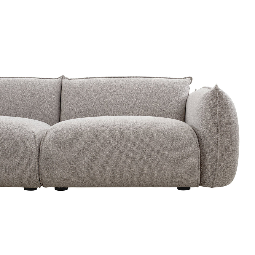3 Seater Left Chaise Sofa - Clay Grey