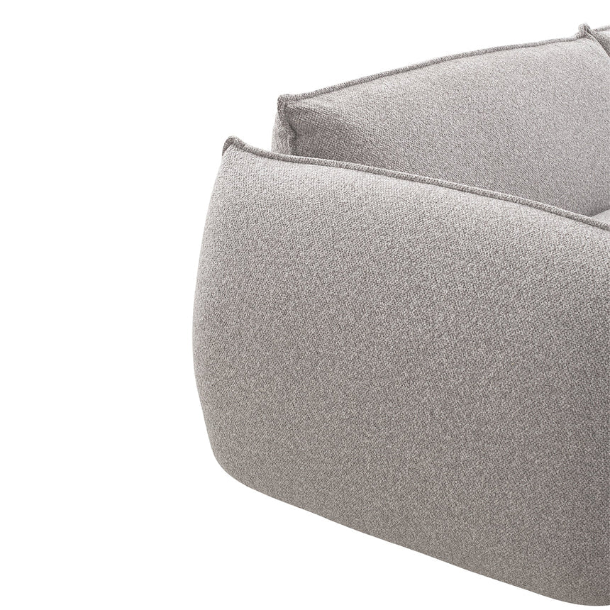 3 Seater Left Chaise Sofa - Clay Grey