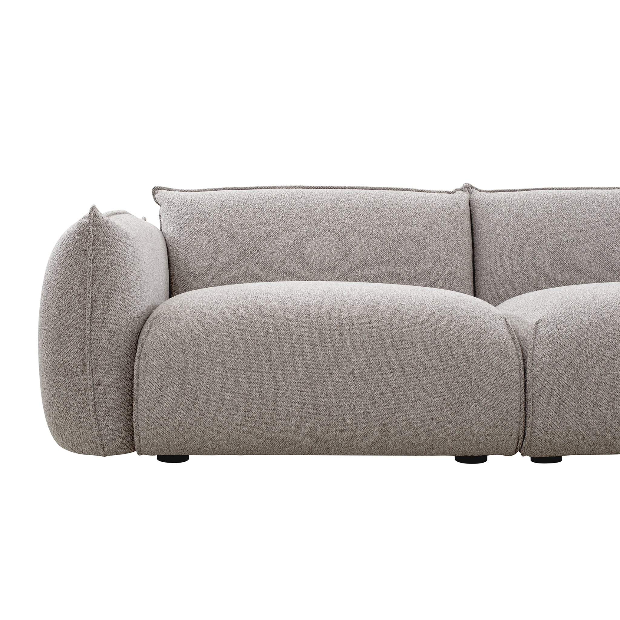 CLC10239-IG 3 Seater Right Chaise Sofa - Clay Grey