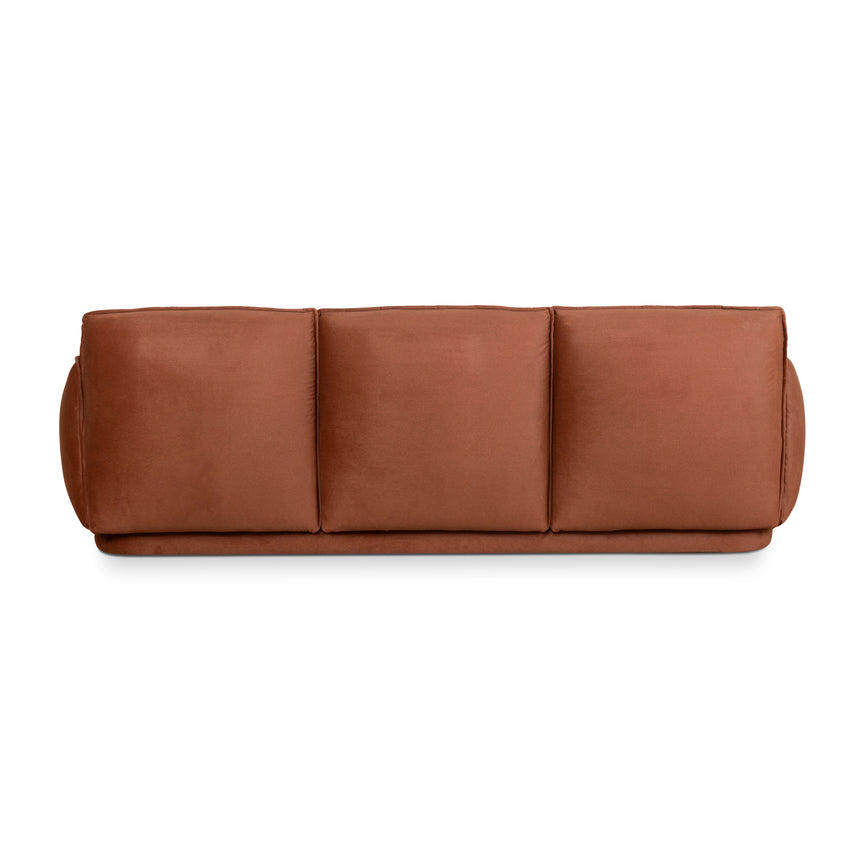 3 Seater Sofa - Rustic Burnt Orange