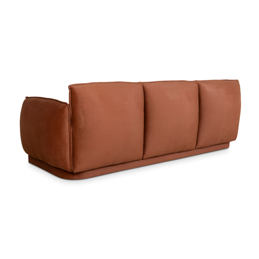 3 Seater Sofa - Rustic Burnt Orange