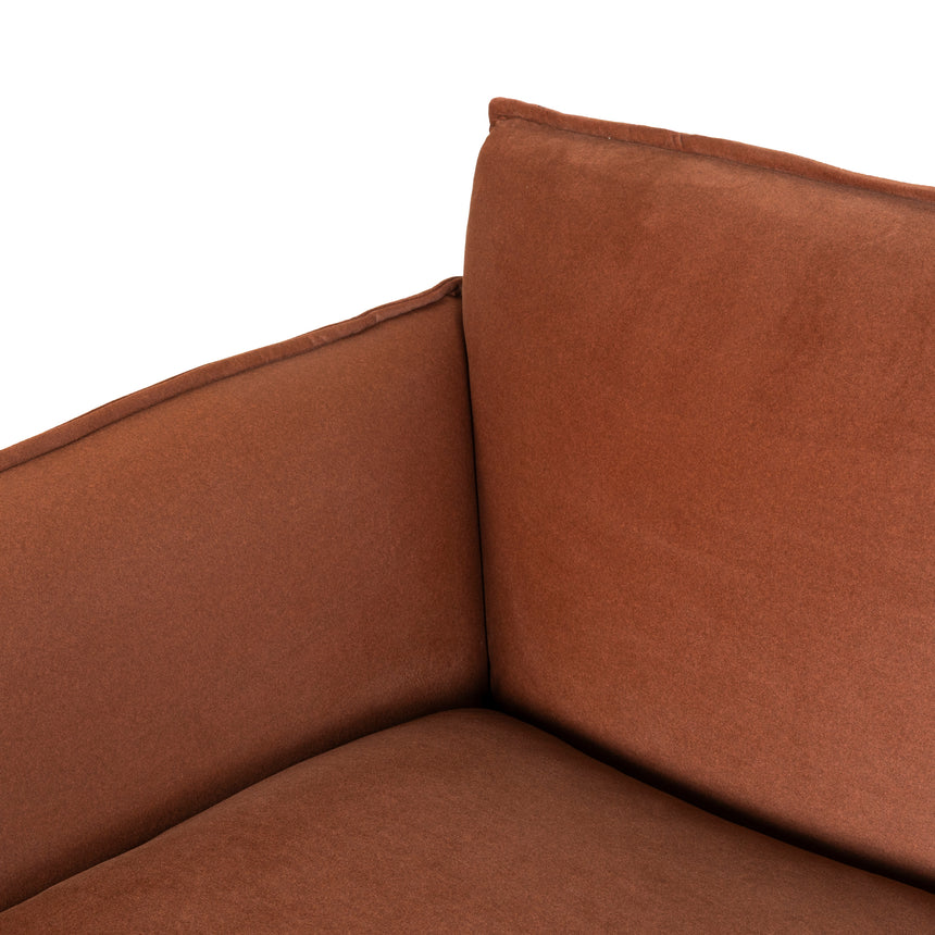 3 Seater Sofa - Rustic Burnt Orange