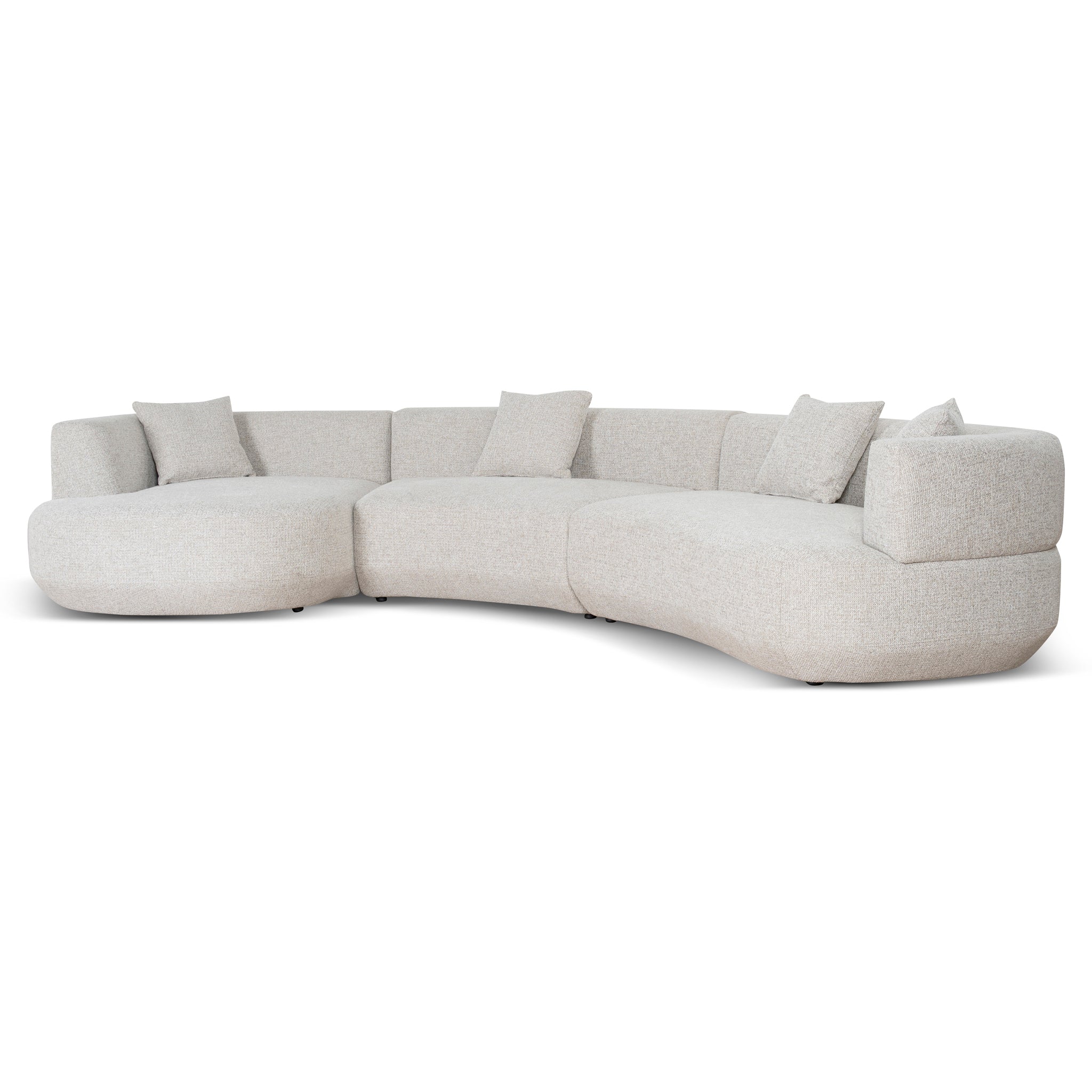 Modular Left Chaise Sofa - Milan Beige