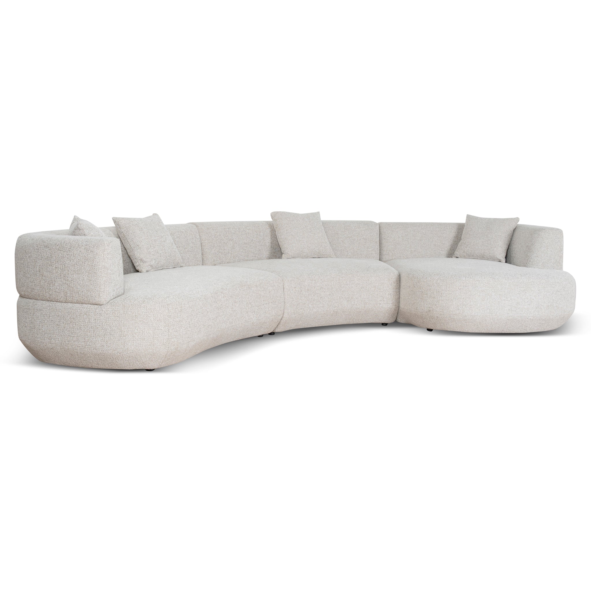 Modular Right Chaise Sofa - Milan Beige