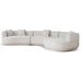 Modular Right Chaise Sofa - Milan Beige - image 4